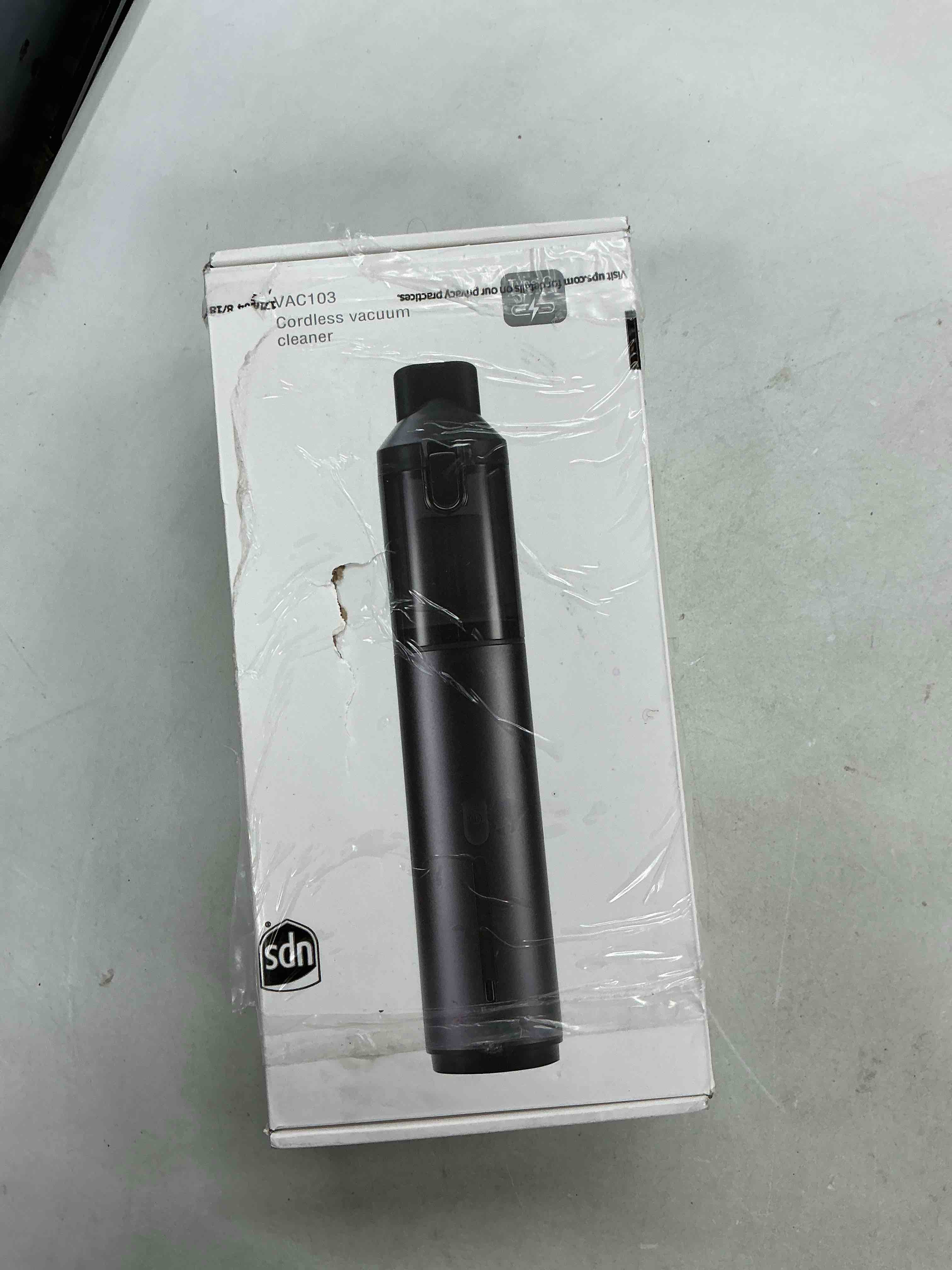 Condition photo showing Good Condition for car vacuum portable cordless handheld vacuum cleaner 4-in-1 mini cordless vacuum with 2 suction modes and 16800pa suction power blowing & inflating 2 modes handheld vacuum for car, desk, keyboards black