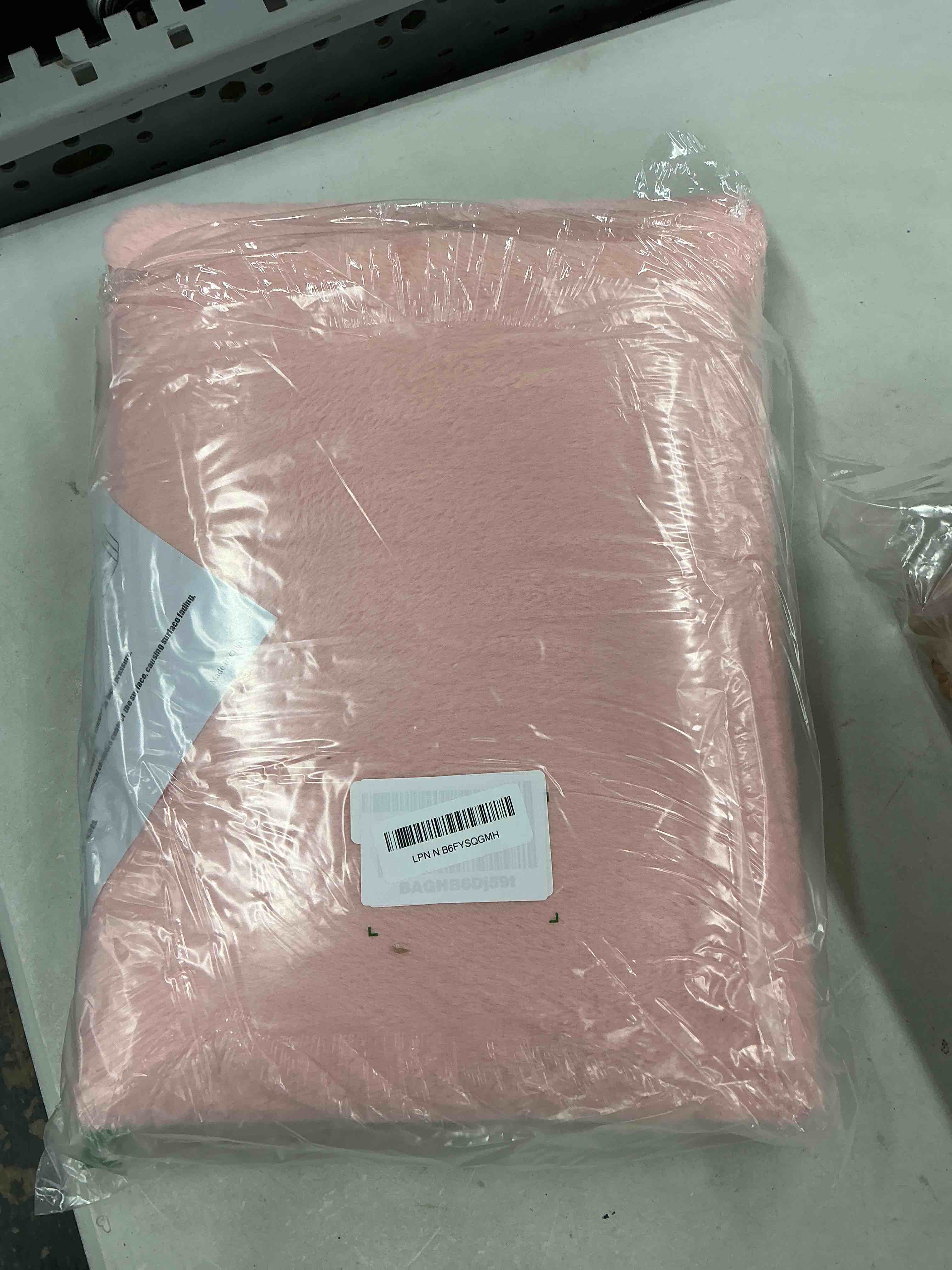 Condition photo showing Good Condition for faipue storage ottoman, folding ottoman foot rest stool with thicker furry padded seat. soft fur small ottoman bench with storage for bedroom living room, holds up to 300 lbs, 17x13x13in (pink)