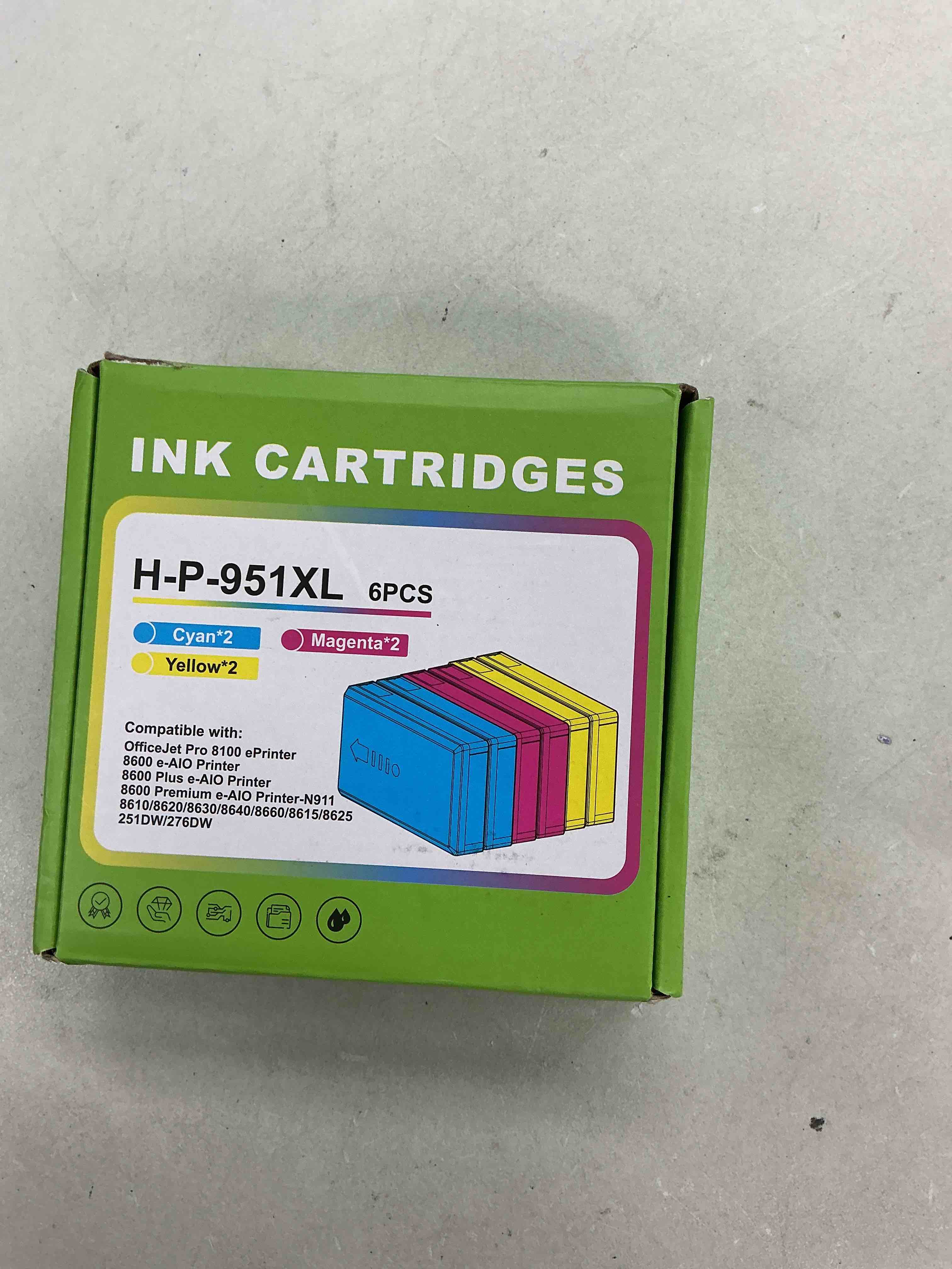 Condition photo showing Good Condition for 951 951xl compatible for hp 951 ink cartridges color combo high yield pack use with officejet pro 8600 8610 8620 8100 8630 8660 8640 8615 8625 251dw 276dw (2 cyan, 2 magenta, 2 yellow, 6 pack)