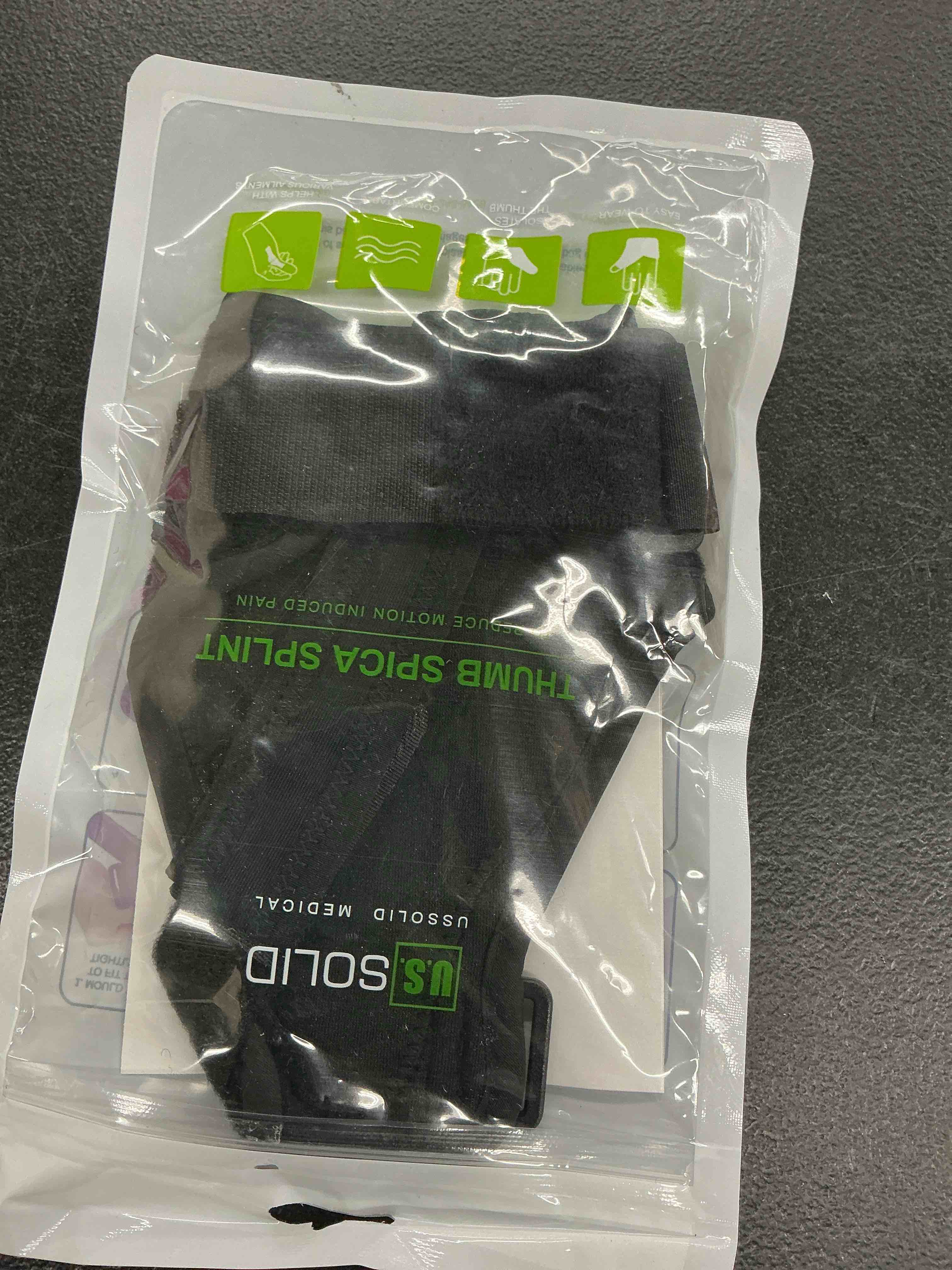 Condition photo showing Good Condition for u.s. solid thumb spica splint- thumb brace for arthritis or soft tissue injuries, lightweight and breathable, stabilizing and not restrictive, fits both hands, a product (large/xl) large/x-large (pack of 1)