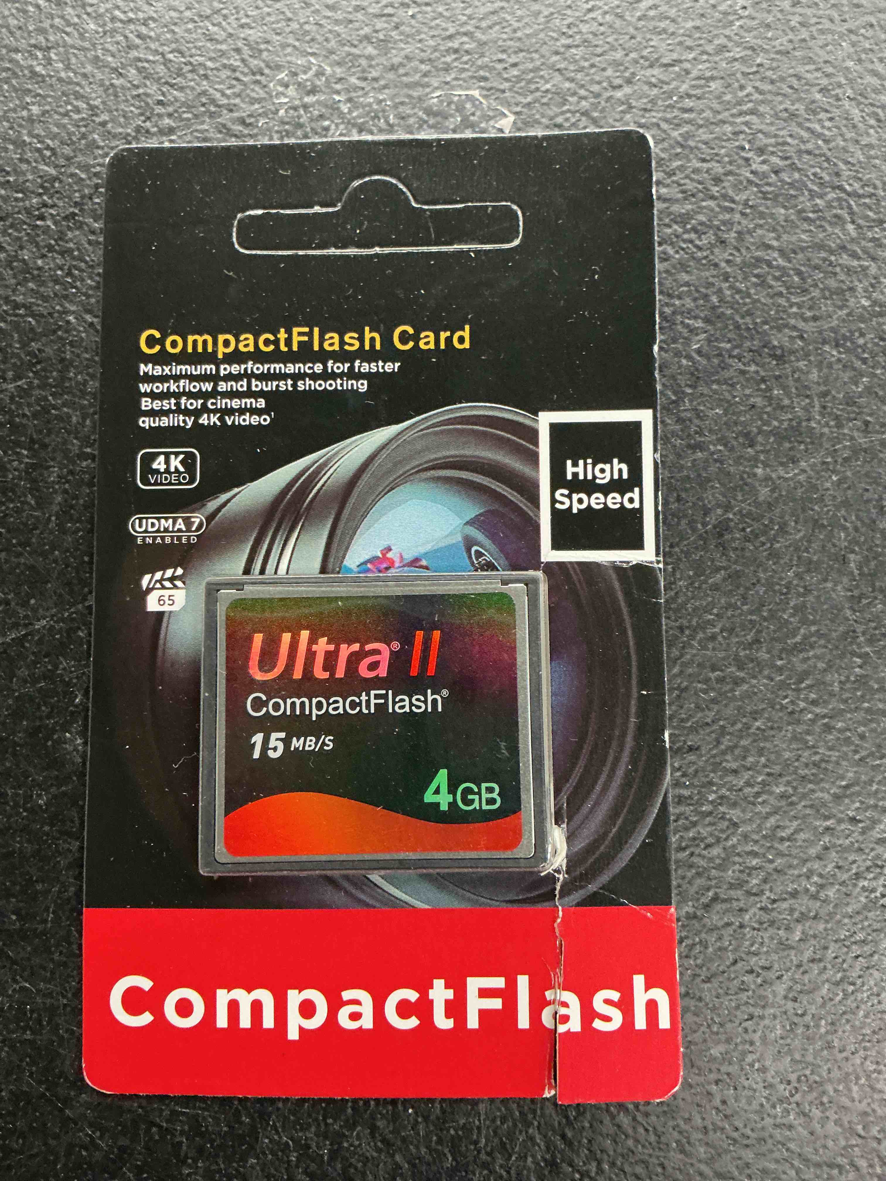 Condition photo showing Good Condition for 4 gb ultra ii cf memory card 15mb/s (sdcfh-004g-a11) 4gb slr camera card for professional photographer,videographer,enthusiast