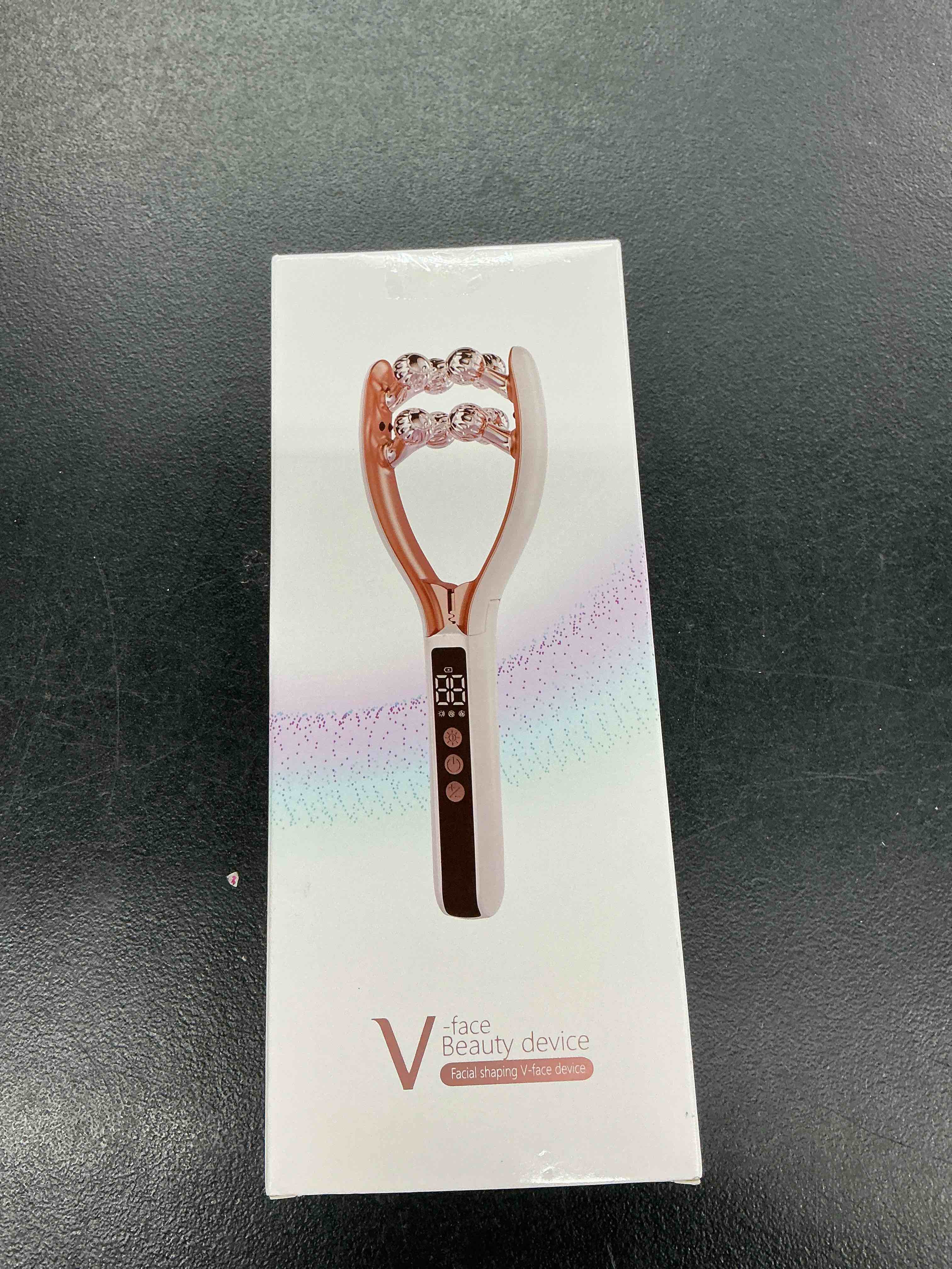 Condition photo showing Good Condition for face massager tool with red light, facial roller skin care tool for women, rechargeable face roller for facial contour massage, beauty device for face, neck, arms & legs, portable for home use