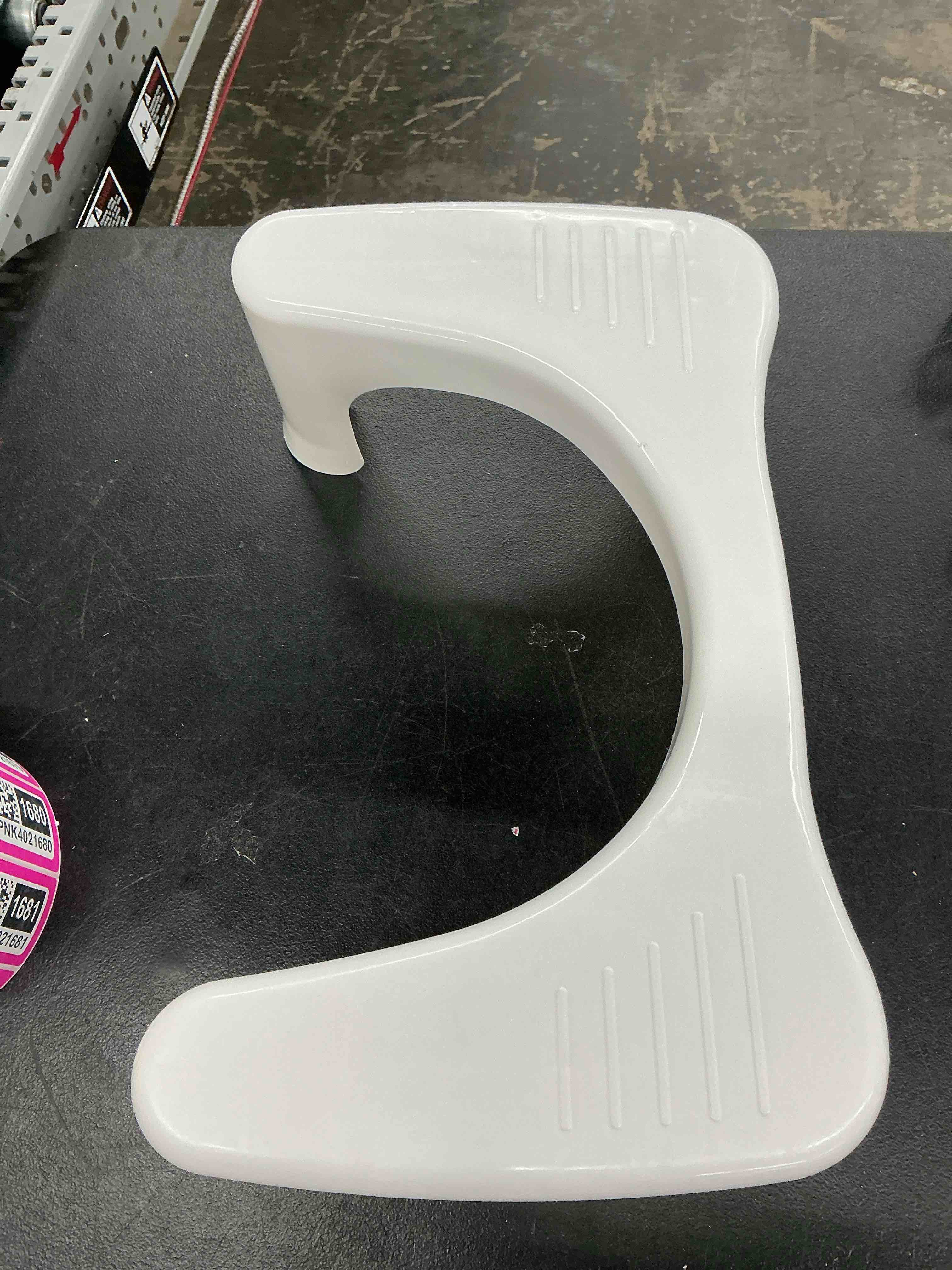 Condition photo showing Good Condition for squatty potty simple curve bathroom toilet stool 7" white