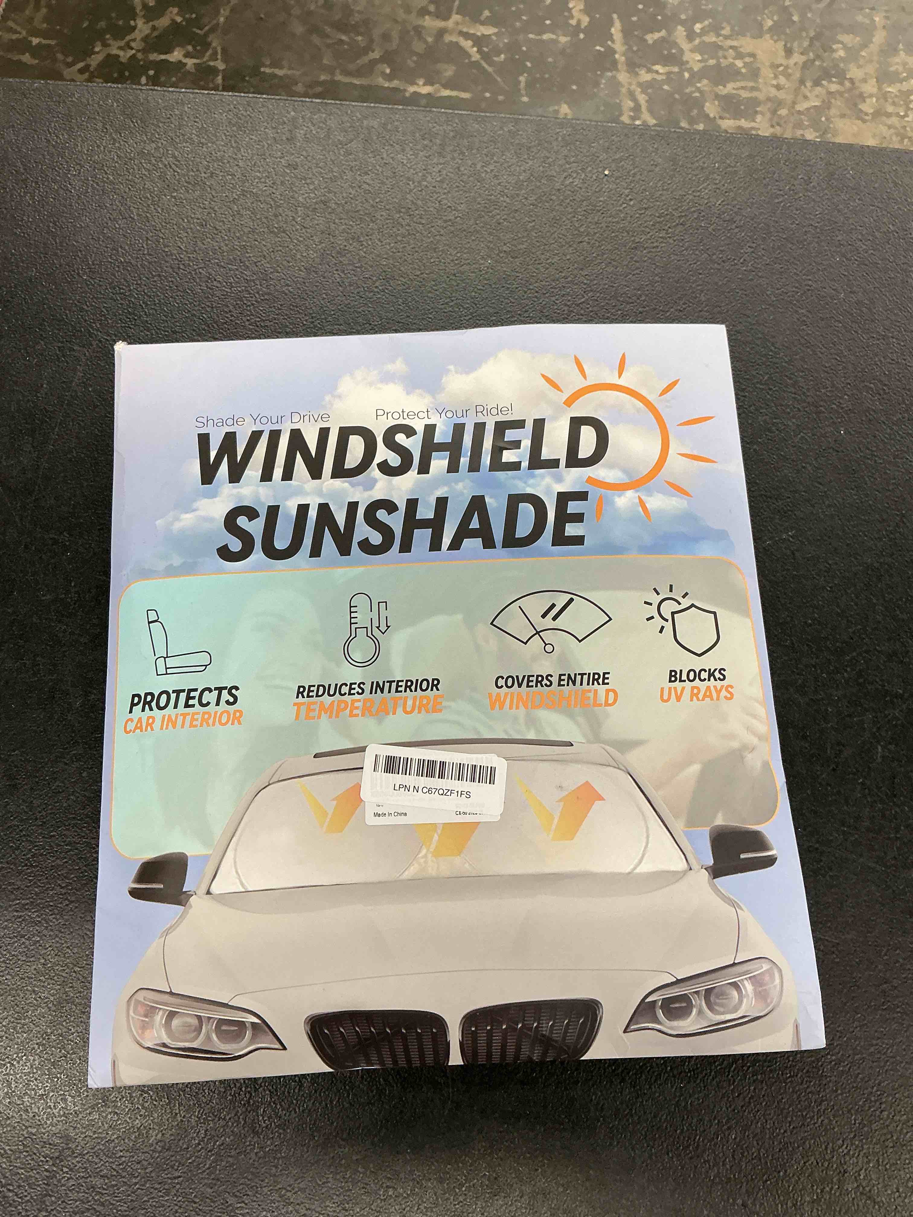 Condition photo showing Good Condition for econour windshield sunshade compatible for mazda cx-50 2023-2024 2025 2026, sun visor for front windshield & window sun shade cover, uv heat blocker & protector, car accessories