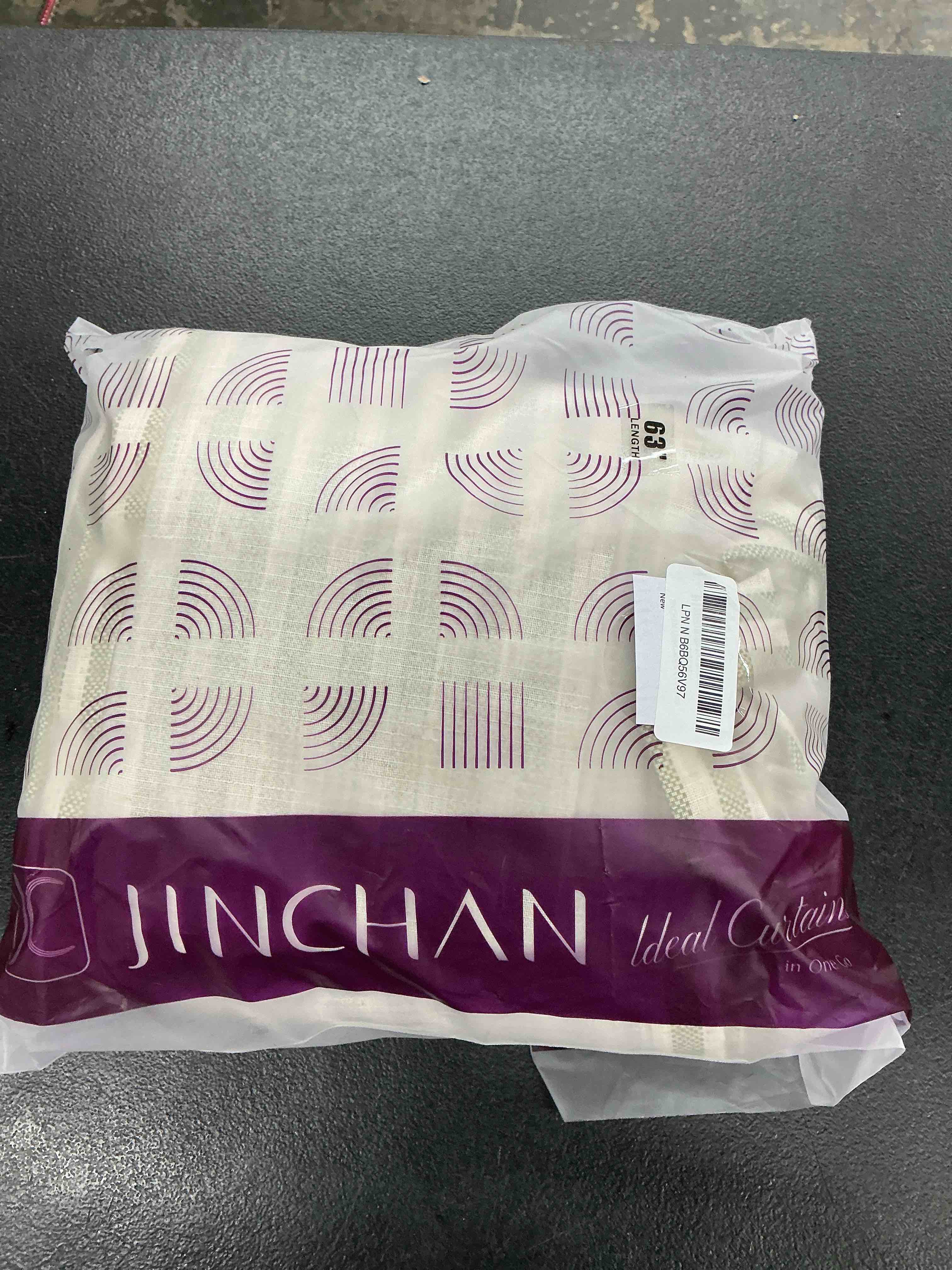 Condition photo showing Good Condition for jinchan linen curtains for living room sage green on beige striped curtains for bedroom ticking stripe pattern light filtering farmhouse cottage core rustic grommet window treatment 2 panels 63 inches 50"w x 63"l (pack of 2) boxter stripe green on flax