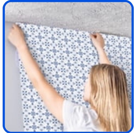 EasyLiner Premium Removable Adhesive Peel & Stick Wallpaper, Mediterranean Tile, 20 in. x 18