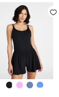 Avia Women's and Women's Plus Cinched Waist Romper, Sizes XS