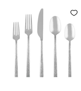 Cambridge Inspire Hammered 20-Piece Stainless Steel Flatware Set (Service for 4)