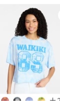 No Boundaries Boxy Cropped Graphic Tee, Women's XXS-XXL