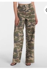 No Boundaries Wide Leg Cargo Pants, 33.5" Inseam, Women's and Women's Plus XXS-4X
