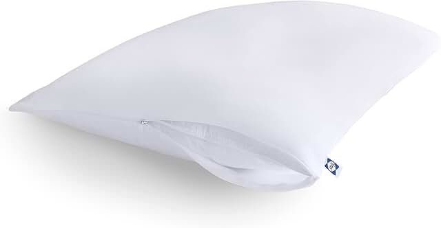 Sealy Performance 100% Cotton Breathable Moisture Wicking Fabric Machine Washable Zippered Pillow Pr
