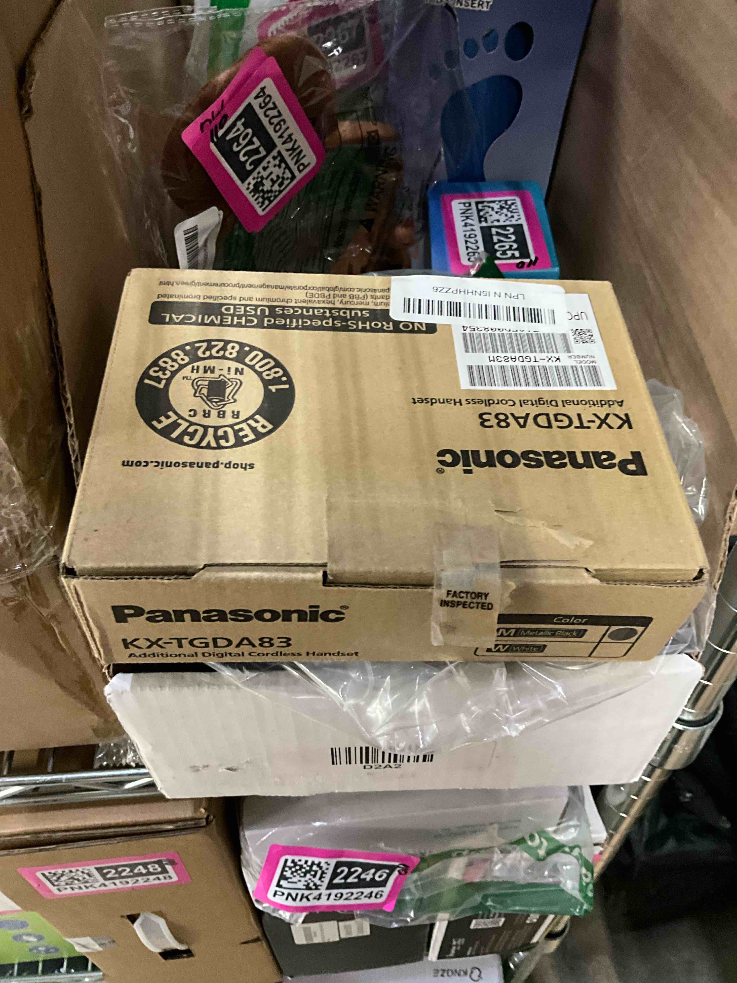 Condition photo showing Good Condition for Panasonic Additional Cordless Phone Handset for use with KX-TGD81x and KX-TGD83x Series Cordless Phone Systems - KX-TGDA83M (Metallic Black) Additional Handset