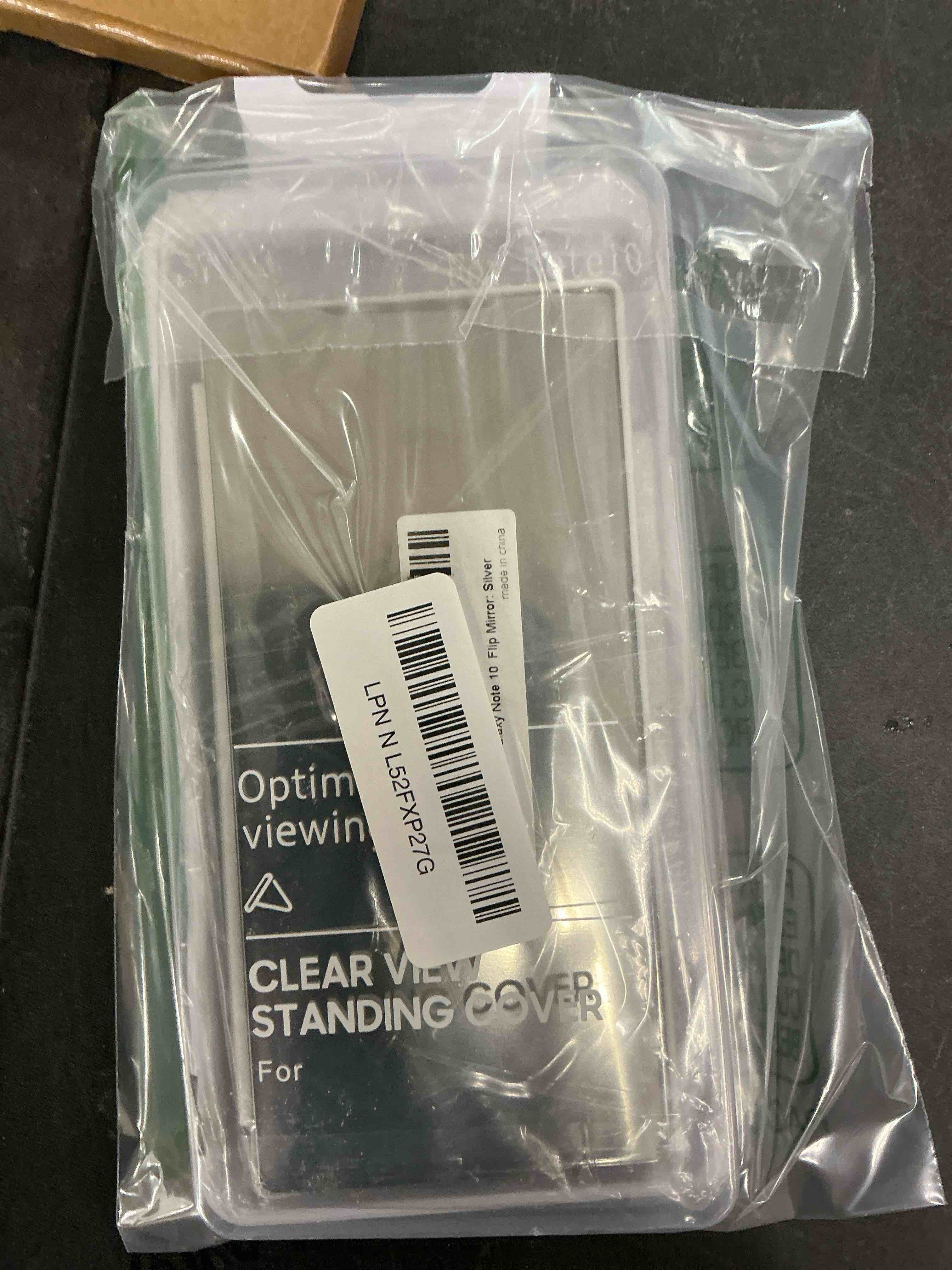 Condition photo showing Good Condition for for Samsung Galaxy Note 10 Case, Mirror Design Clear View Flip Bookstyle Luxury Protecter Shell with Kickstand Case Cover for Samsung Galaxy Note 10. Flip Mirror: Silver A Flip Mirror 1