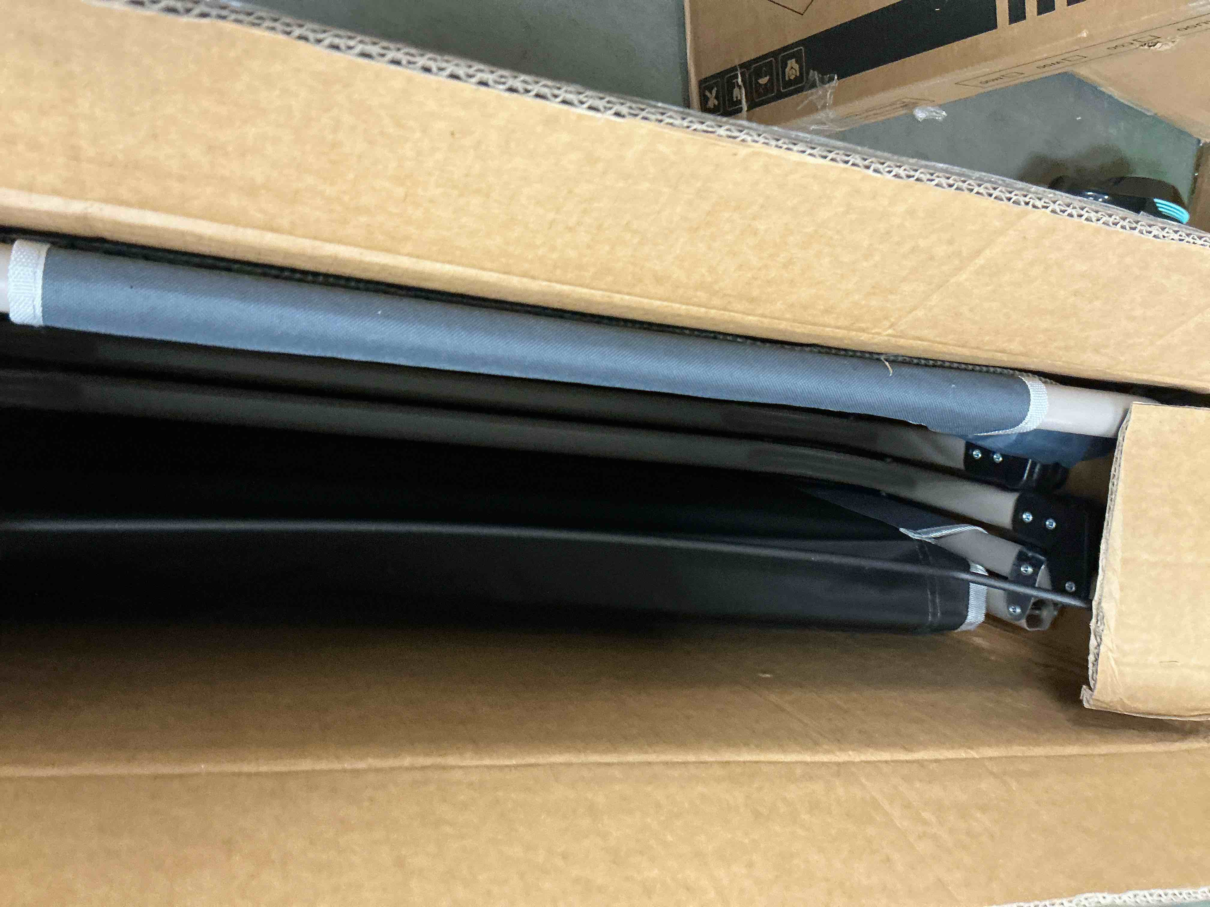 Condition photo showing Good Condition for SUKVPSI 75"x27" Folding Bed with Pillow and Mattress, Protable Camping Cot with Grey Thick Cotton Mattress, 29"x6.7"x27" Folded Size, Multiangle Backrest Adjustment, For Camping Indoor Outdoor