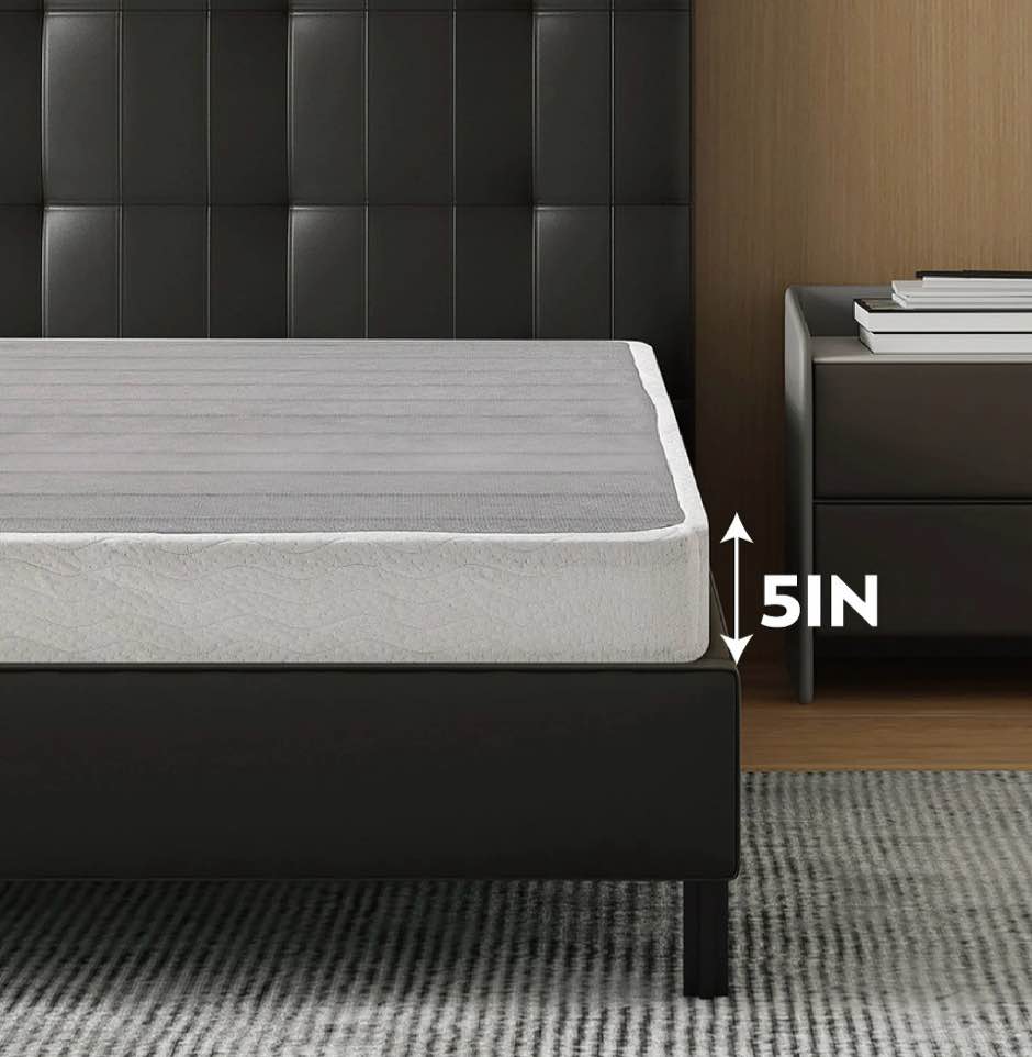 EGOHOME 5 inch Twin Size Metal Box Spring, Easy Assembly Mattress Foundation