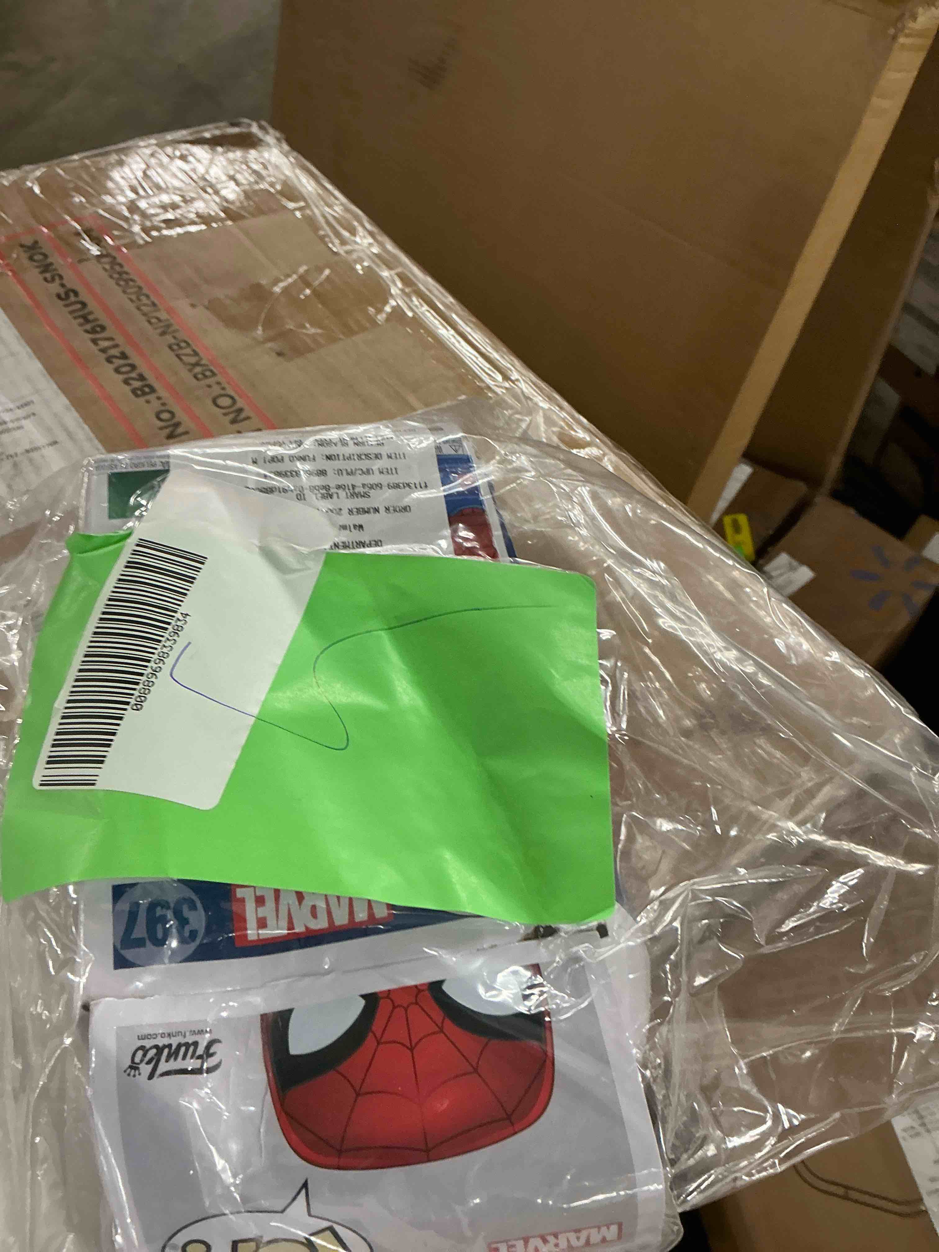 Condition photo showing Good Condition for Funko POP! Marvel: Holiday - Spider-Man w/ Ugly Sweater