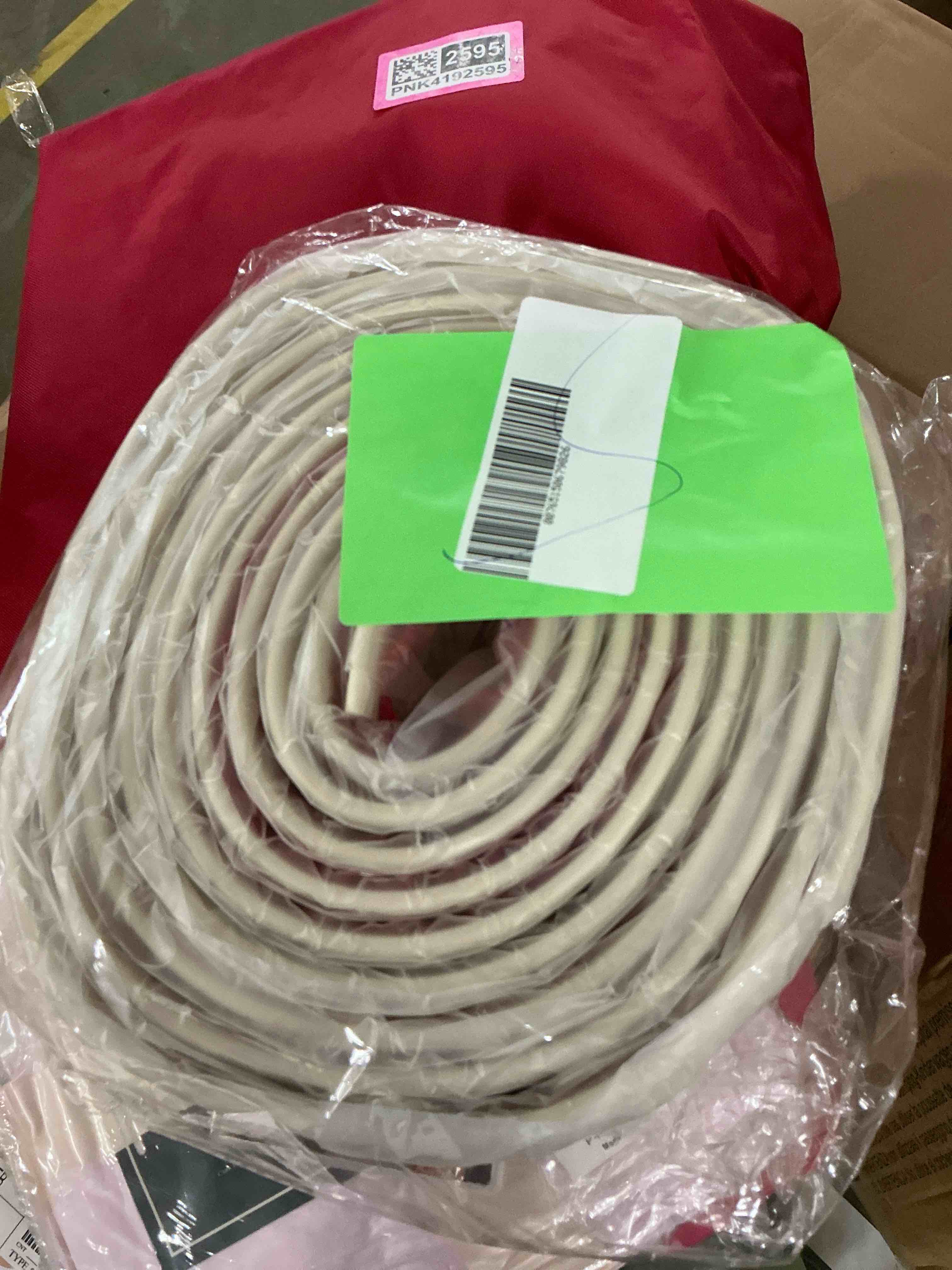 Condition photo showing New/Like New for Ymokee Flexible Baseboard Moulding Trim 16.4 Ft(L) X 4 in(W) Peel and Stick Waterproof Crown Molding Ceiling Border Wall Trim for Home Office Decorat