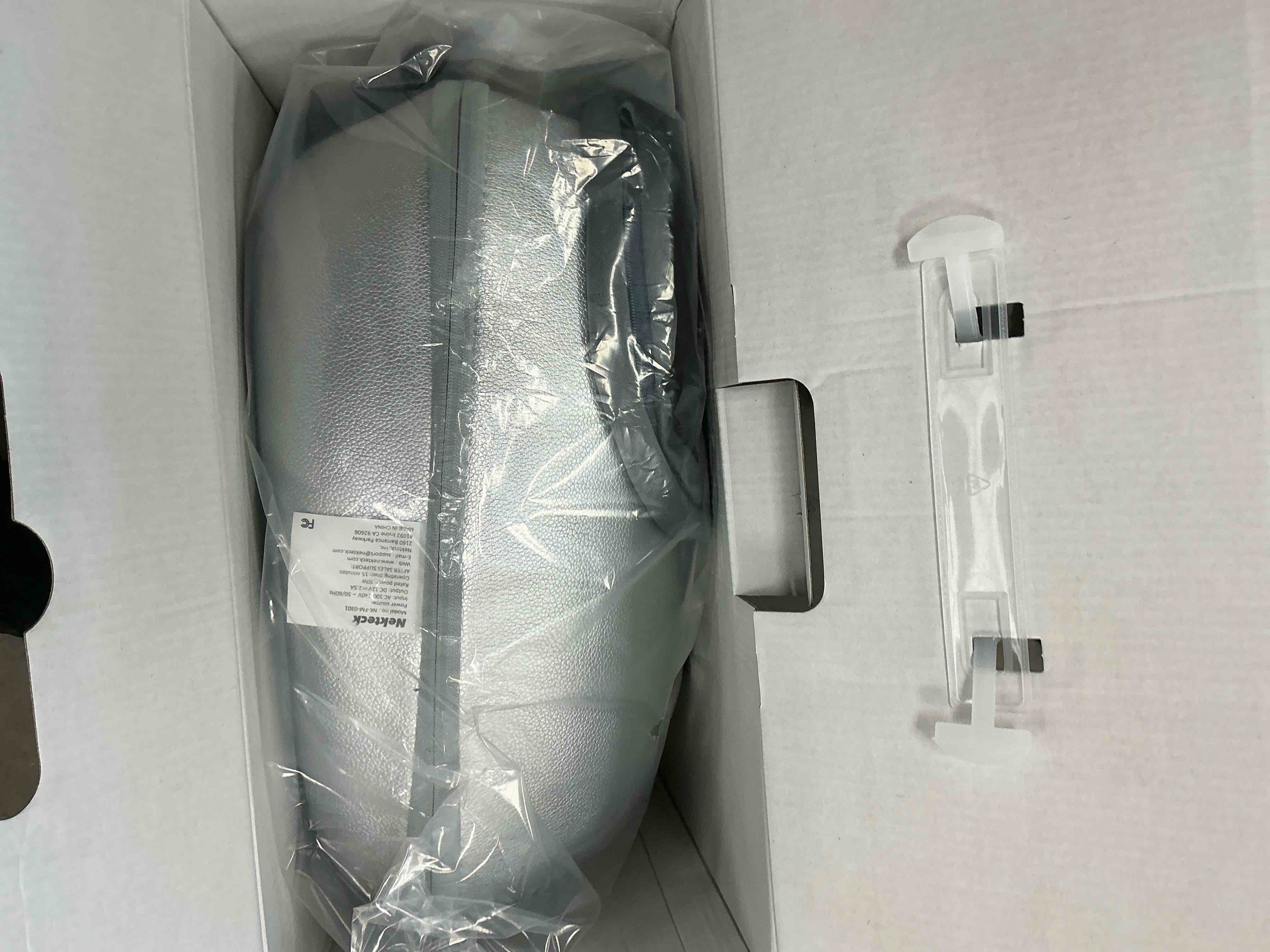 Condition photo showing New/Like New for Nekteck Shiatsu Foot Massager Machine with Soothing Heat  Deep Kneading Therapy (Sliver)