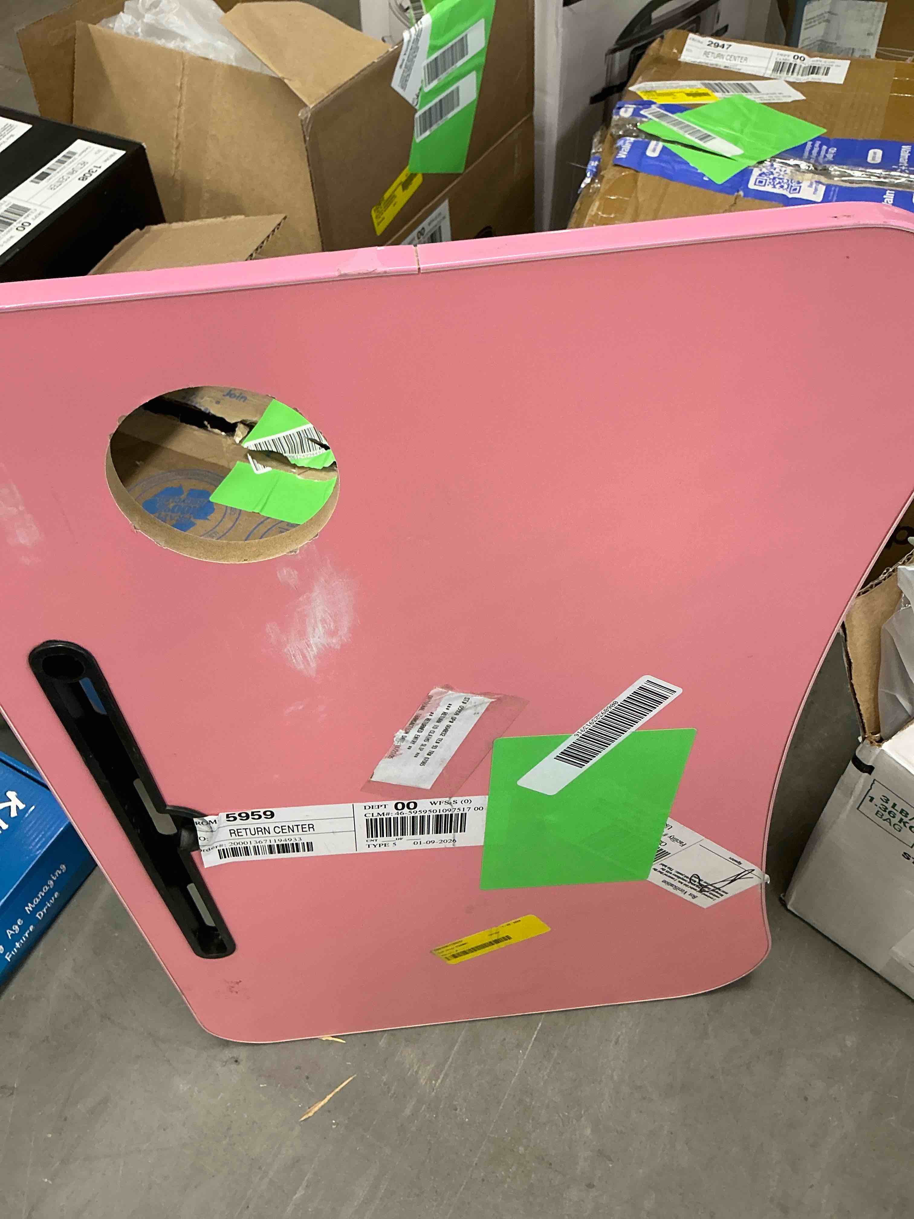 Condition photo showing Good Condition for PHANCIR Foldable Lap Desk  23.6 Inch Portable Wood Laptop Desk Table Workspace Organizer Bed Tray with iPad Slots  Cup Holder and Drawer  Anti-Slip for Working Reading Writing  Eating  Watching-Pink