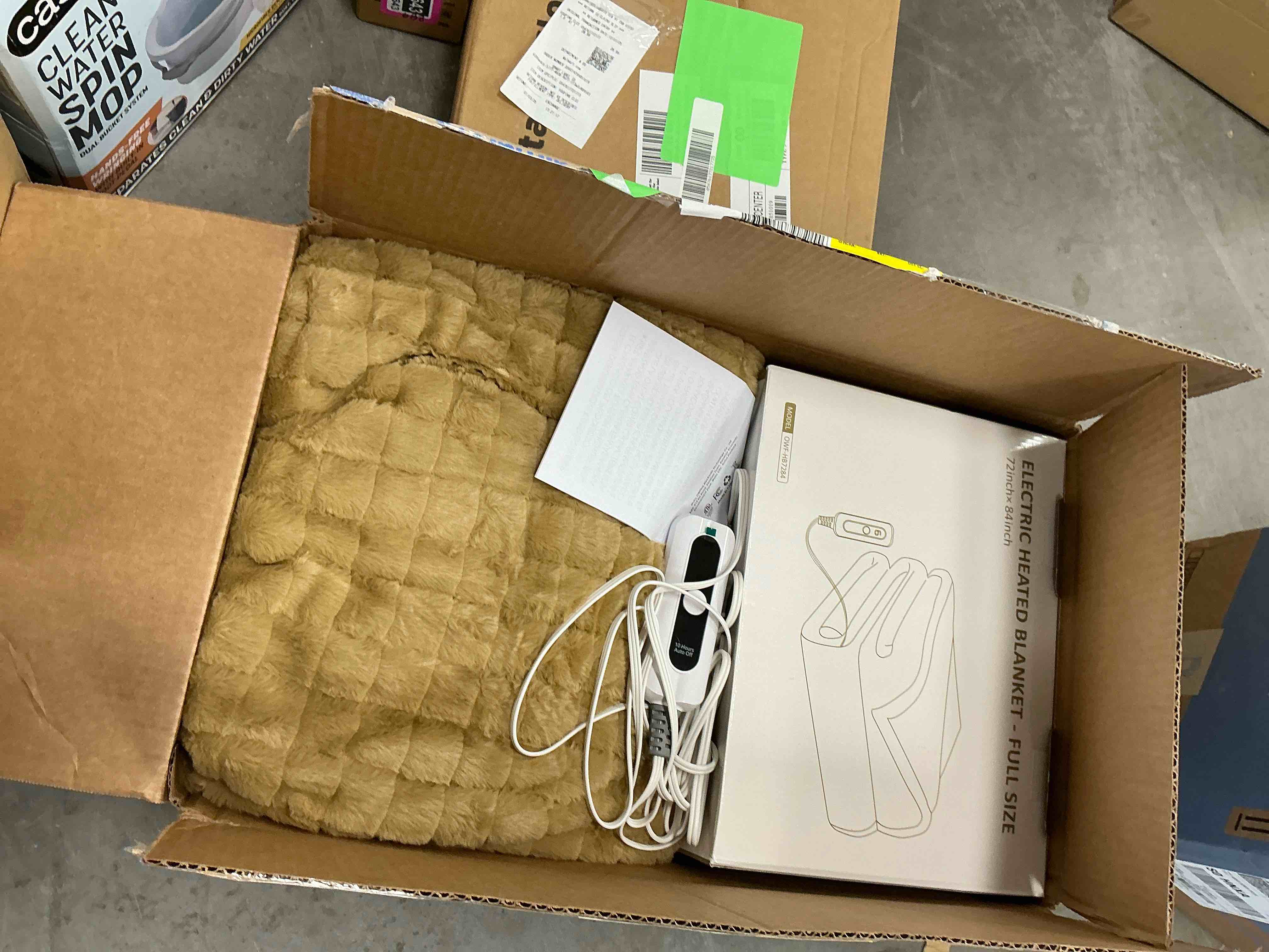 Condition photo showing Good Condition for Maxkare Electric Blanket 72  x 84  Full Size Flannel Heated Throw Blanket  ETL Certification Fast Heating with 4 Heating Levels & 10 Hours Auto-off  Machine Washable