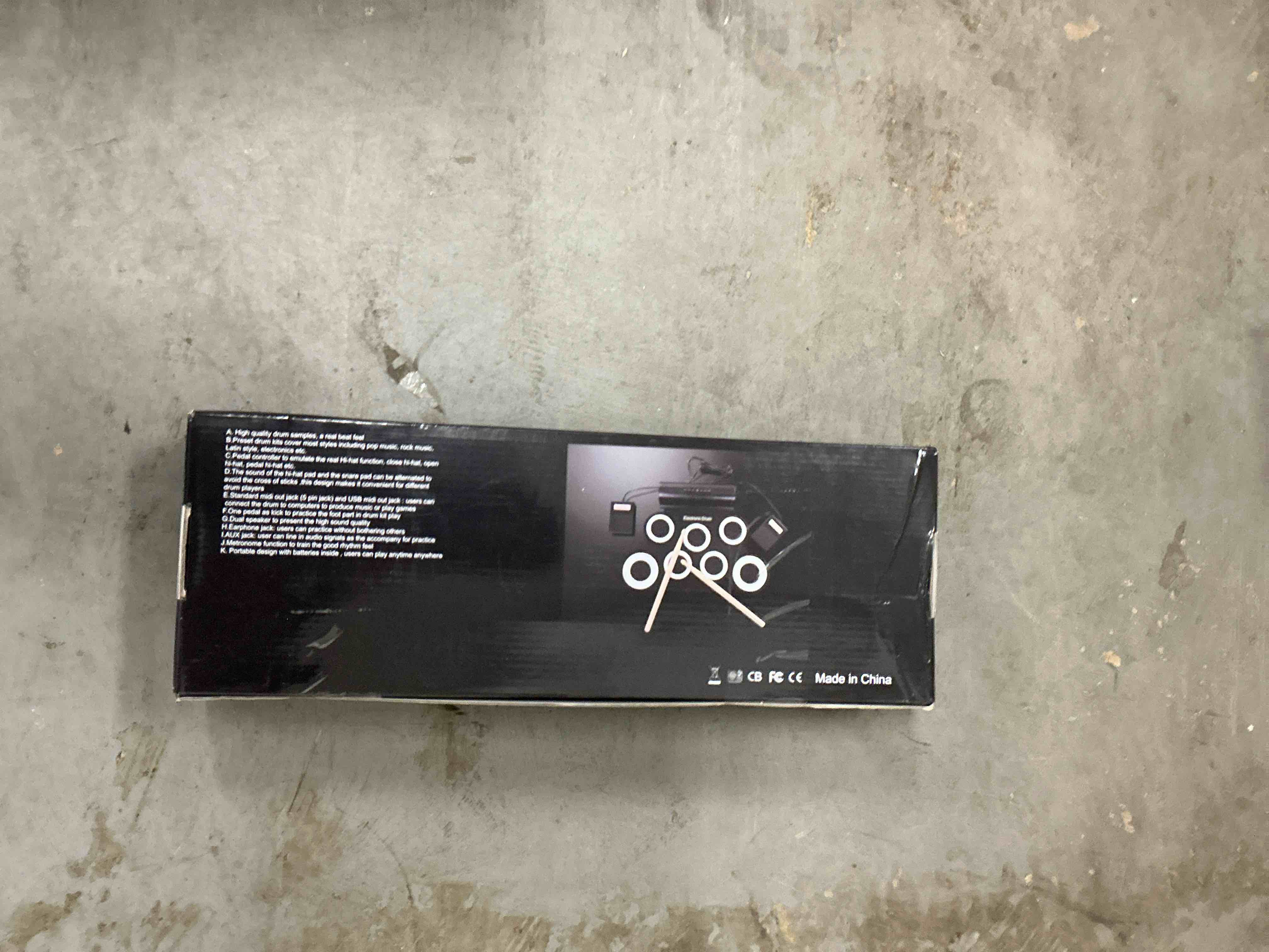 Condition photo showing Good Condition for Electronic Drum Set for Kids  7 Roll-up MIDI Drum Kit with 2 Speakers/Headset Jack/Drumsticks/Foot Pedals  Practice Pad Gift for Beginners