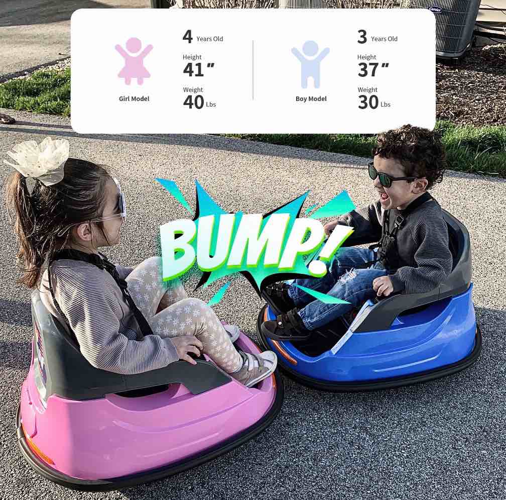 Condition photo showing Good Condition for Outfunny 12V Bumper Car for Kids, Ride on Toys Bumper Car for Toddlers with Remote & Music - Light Pink