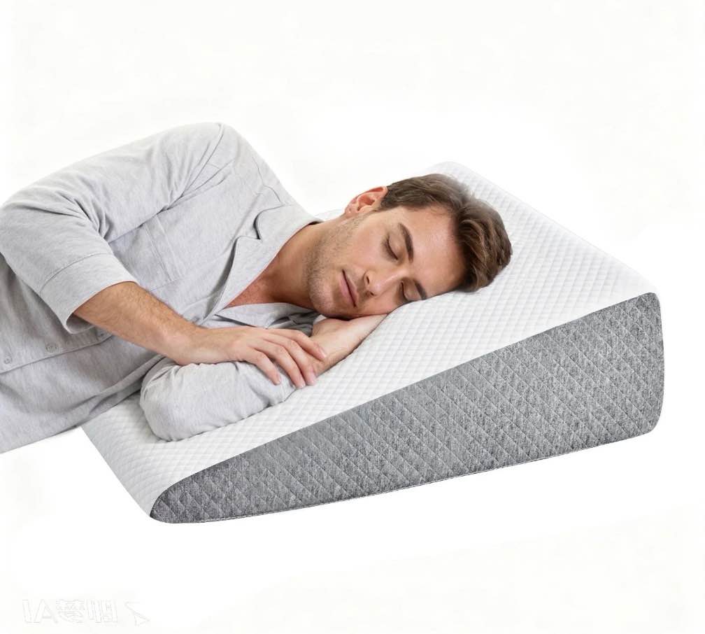 Condition photo showing Good Condition for CONCETTA Wedge Pillow for Sleeping, Memory Foam Body Pillow for Acid Reflux, Neck & Back Pain Relief, Post-Surgery Recovery & Snoring Reduction, 7.5Inch