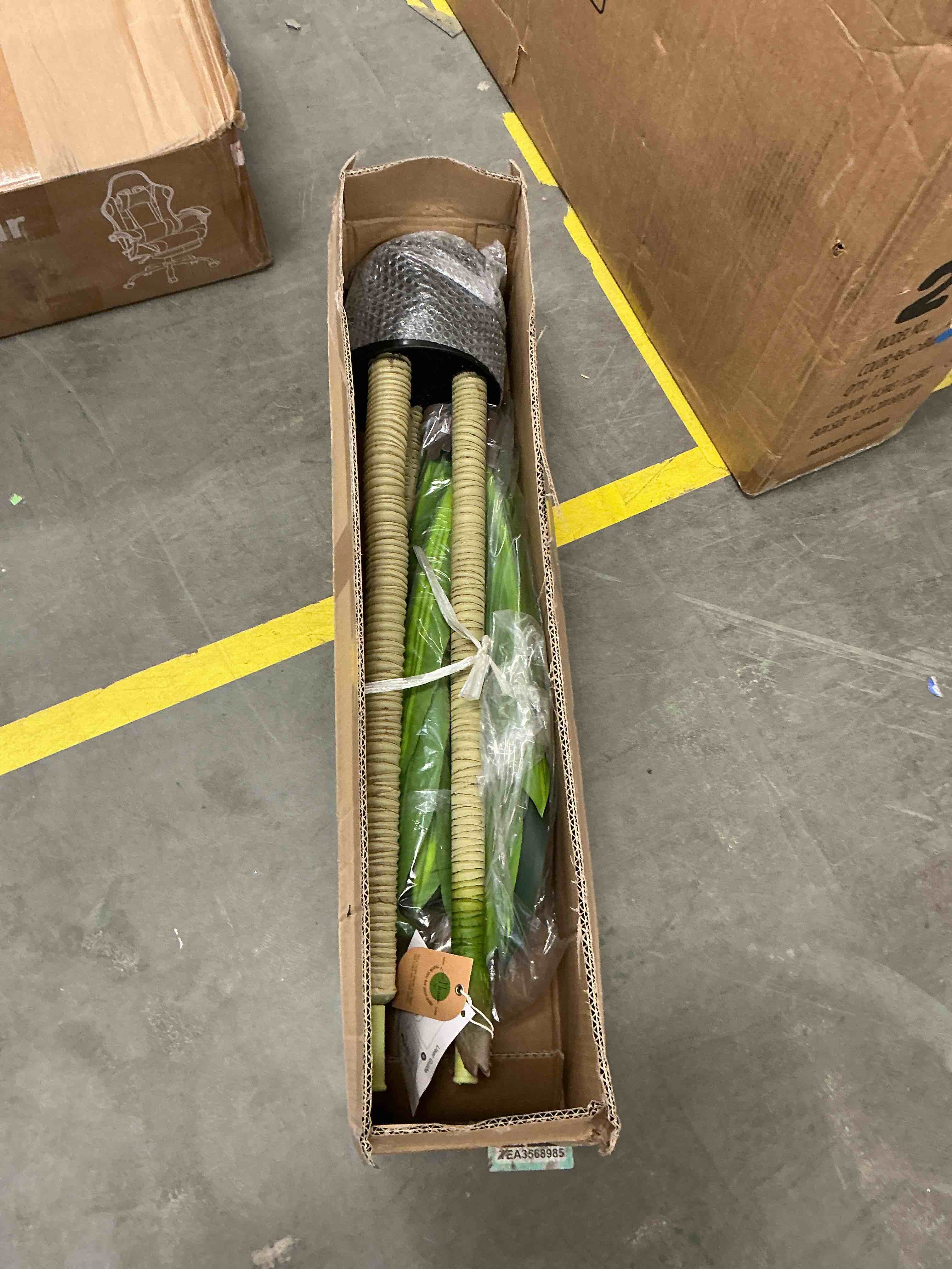 Condition photo showing Good Condition for Artificial Plants, 5ft Fake Dracaena Tree in Black Plastic Pot, Faux Plants Indoor Outdoor Decor, Silk Plants for Home Decor Office Porch Patio Perfect Housewarming Gift