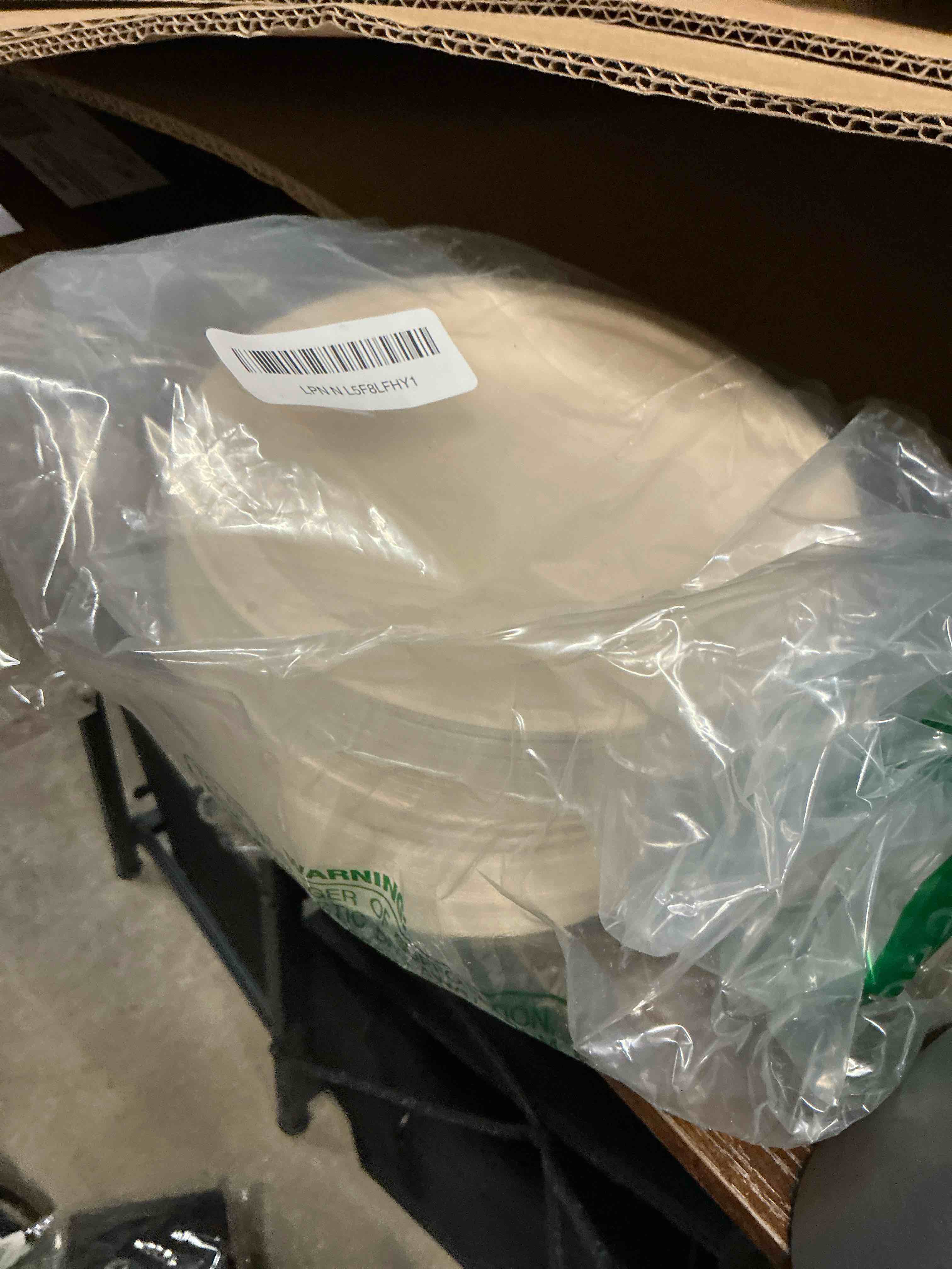 Condition photo showing Good Condition for GreenWorks 100 Count 6“ Small Compostable Dessert Plates, Heavy-duty Unbleached Biodegradable Bagasse and Bamboo fiber Paper Plates 6 Inch