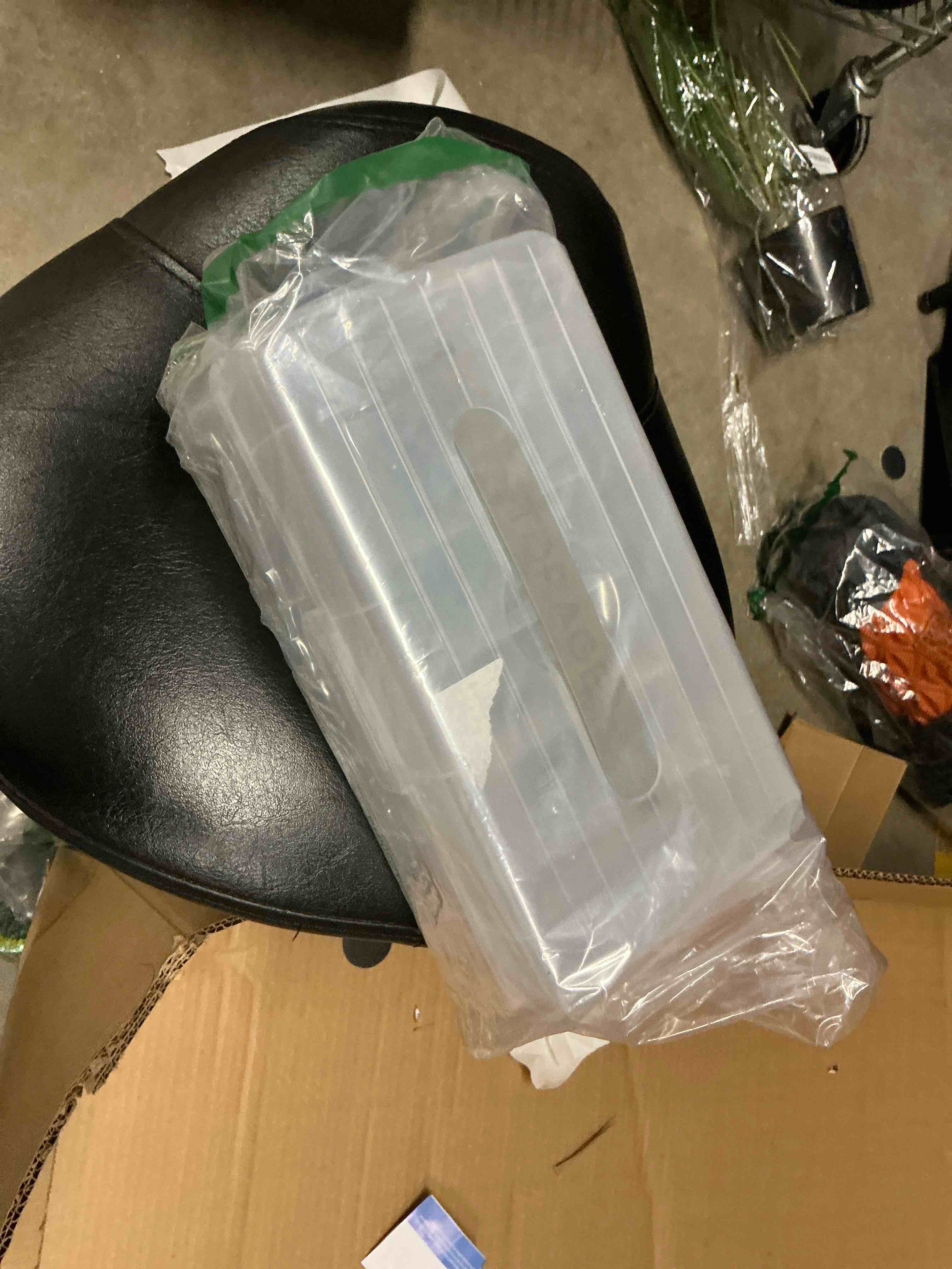 Condition photo showing Good Condition for Honeydak Clear Plastic Bandages Storage Organizer 2 Tiers First Aid Box Large Portable Medicine Container Holder Empty for Home Cabinet Office Travel School Use Supplies 1