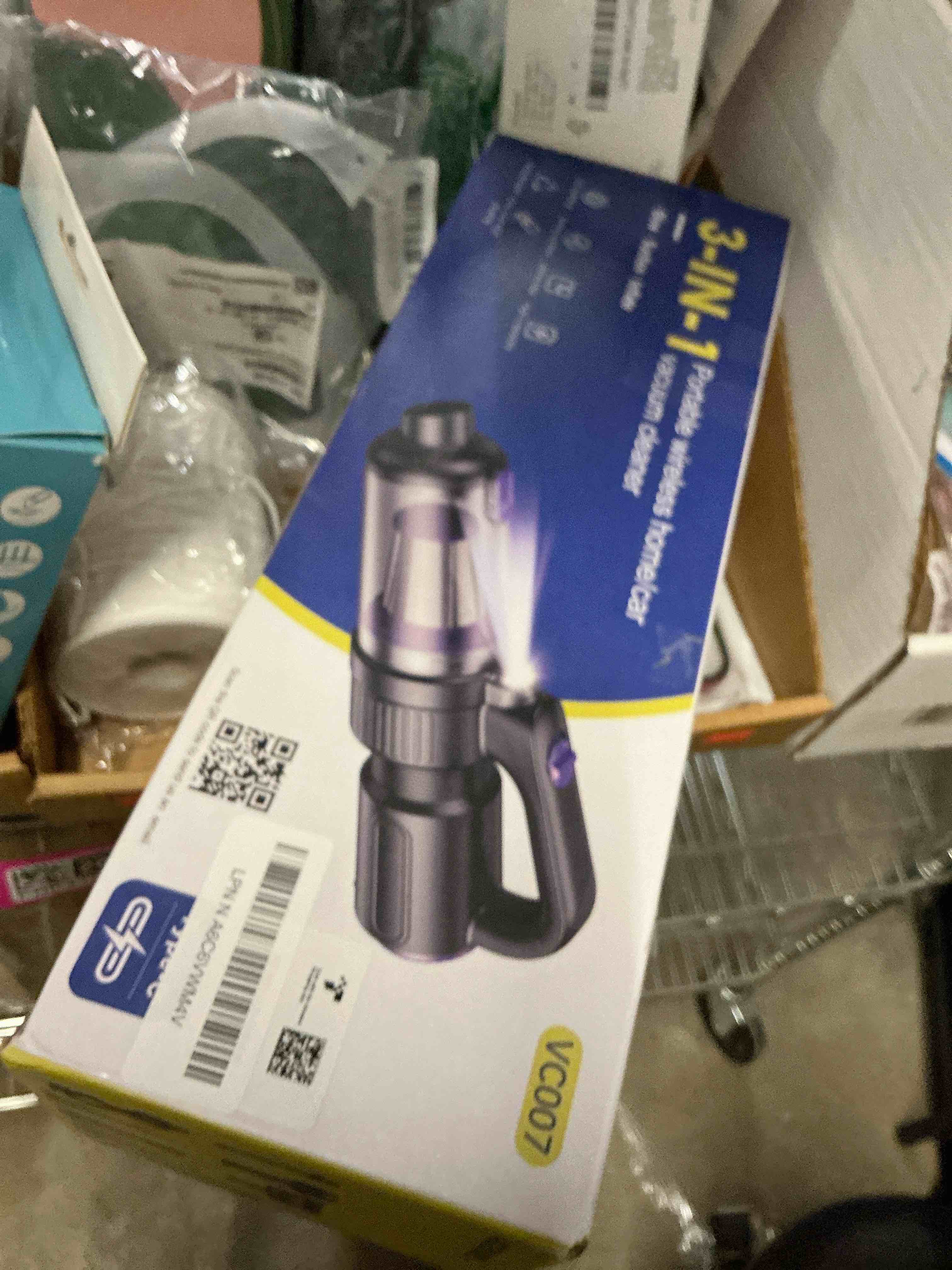 Condition photo showing Good Condition for SWMRDN Car Vacuum Portable Cordless, 20000Pa Mini Vacuum Cleaner & Air Duster, 130W Brushless Motor Handheld Vacuum Cordless with LED Light, 7800mAh Battery, Multi-Nozzles for Car, Office, Home, Pet Matte Black