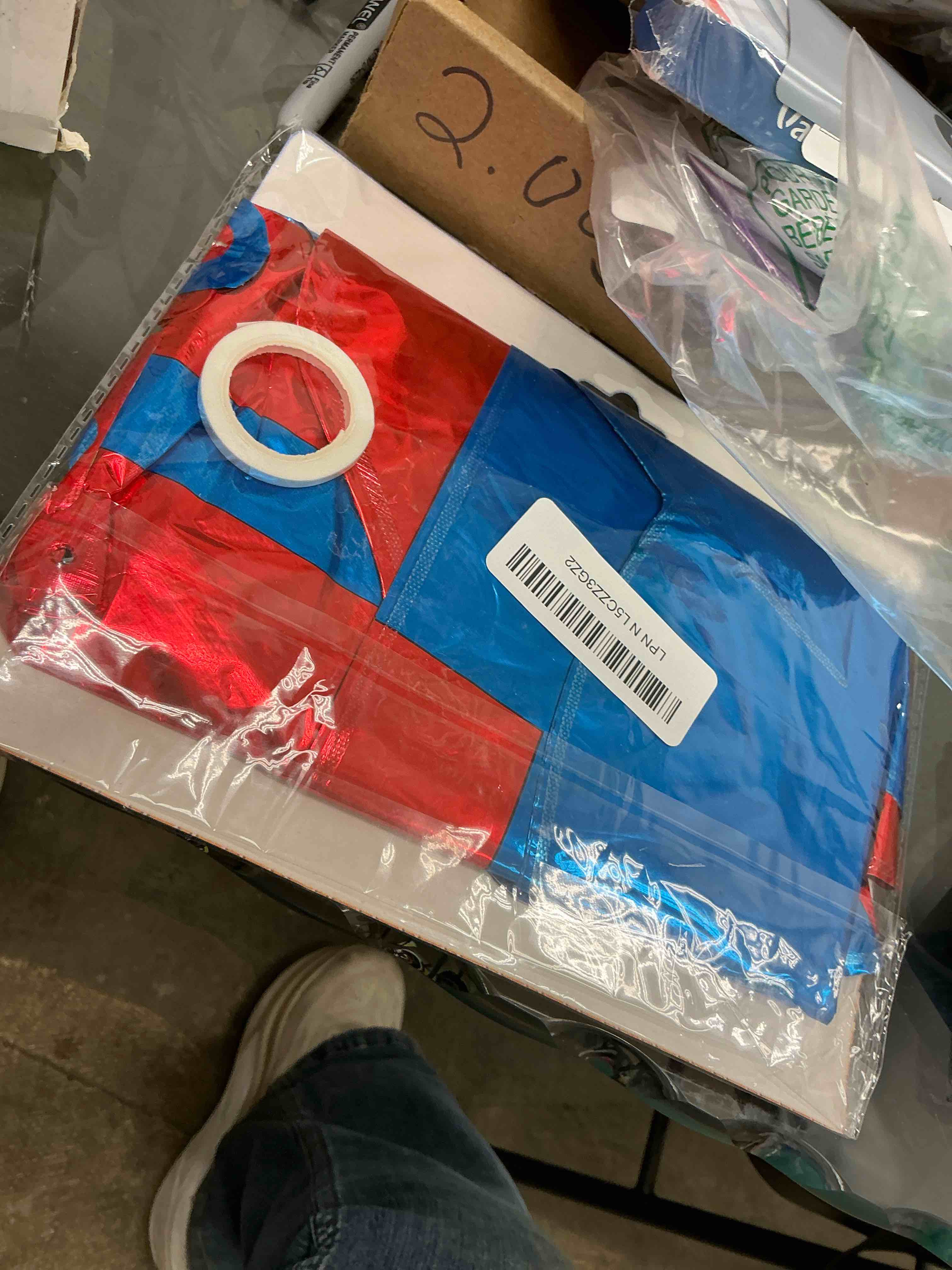 Condition photo showing Good Condition for GoGoGoodie Super Bros Happy Birthday Banner Balloons Letters Signs Game Theme Party Decorations Red and Blue