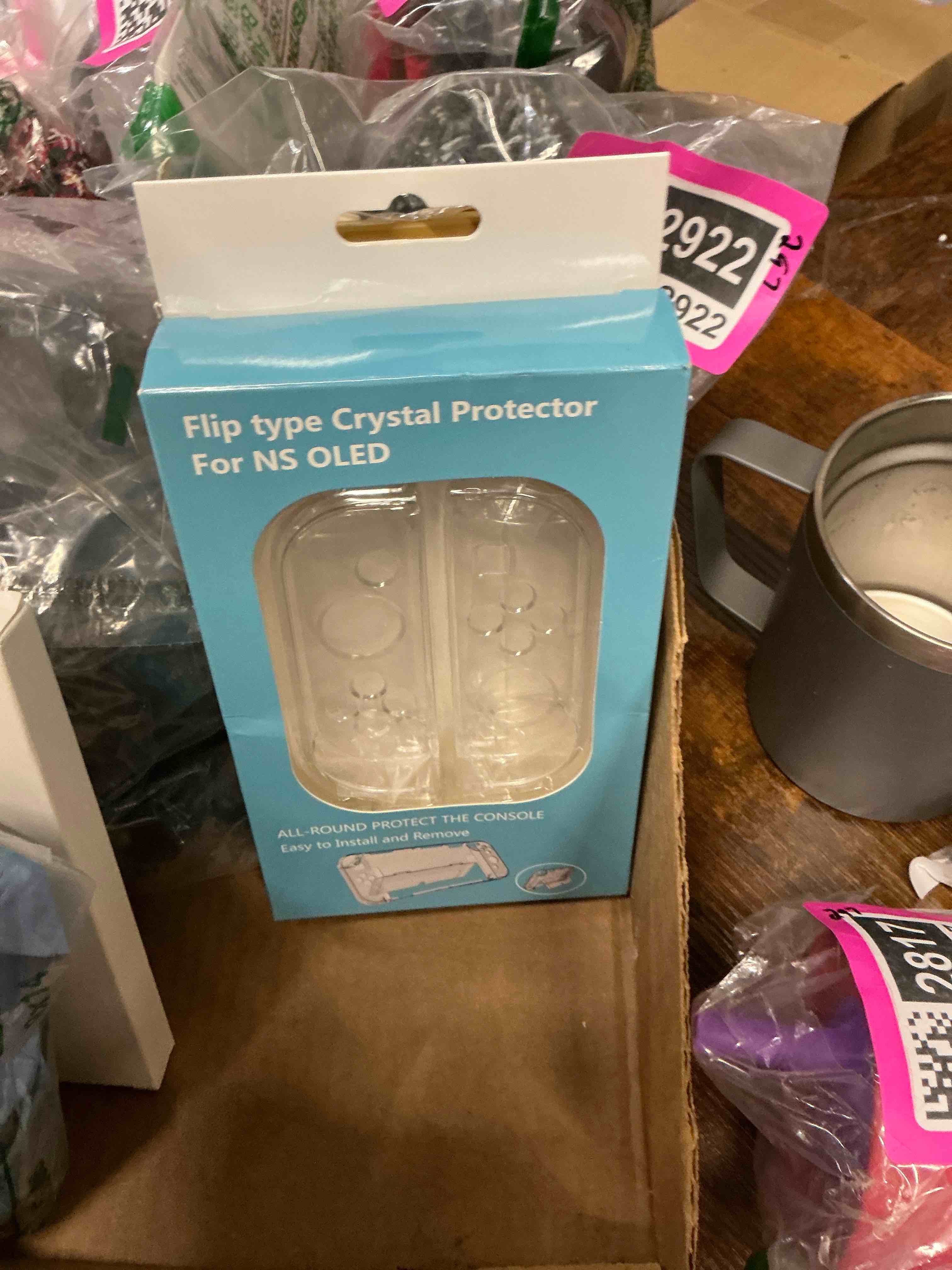 Condition photo showing Good Condition for TIKOdirect Transparent Case Compatible with Nintendo Switch OLED, Dockable Clear Protective Cover for Switch OLED, Comfort Grip Case with Shock-Absorption and Anti-Scratch Design, Clear Switch OLED Clear