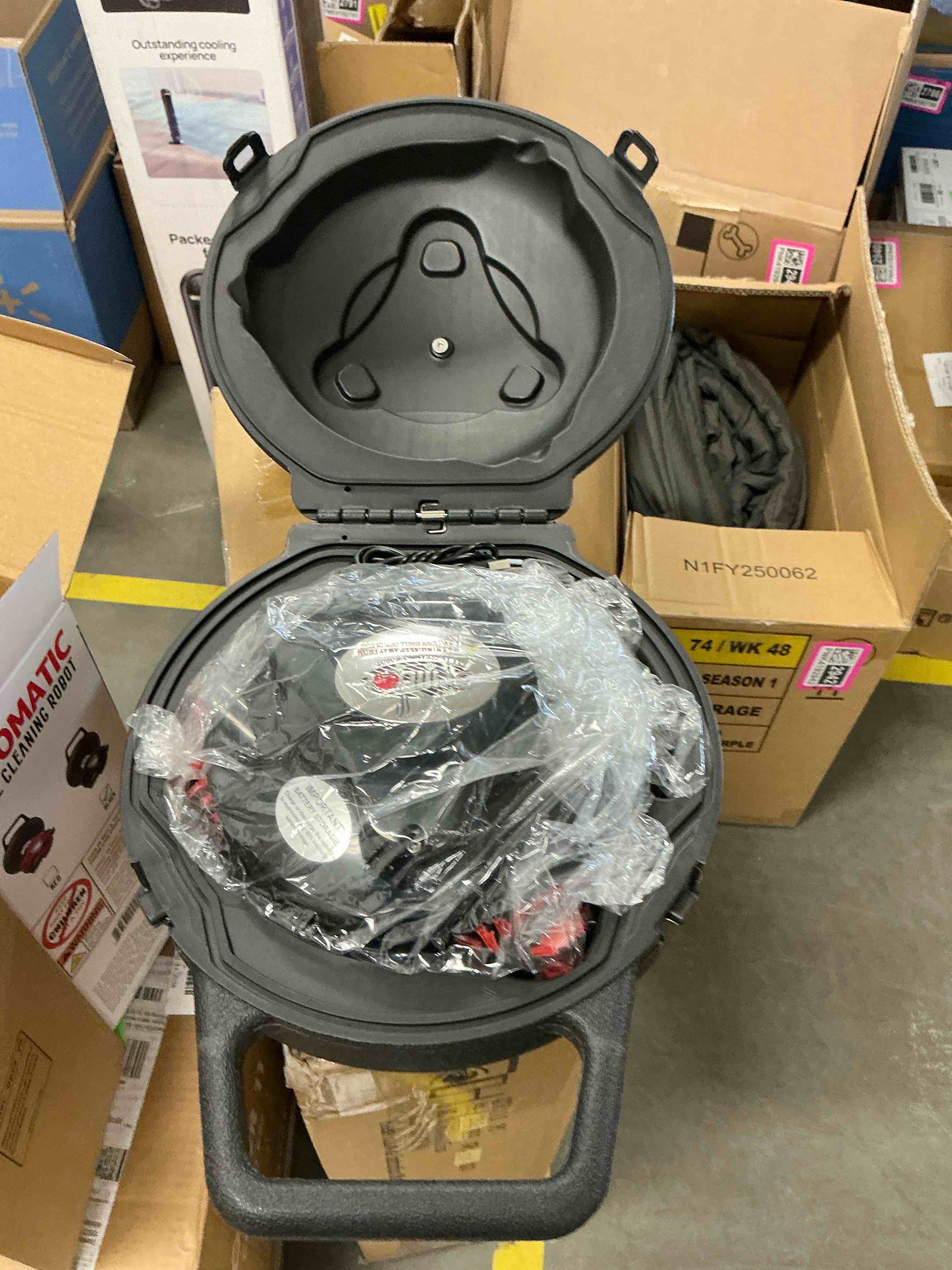 Condition photo showing New/Like New for Grillbot GBU:BUN3:BLACK Automatic Grill Cleaning Robot with Carry Case, Black