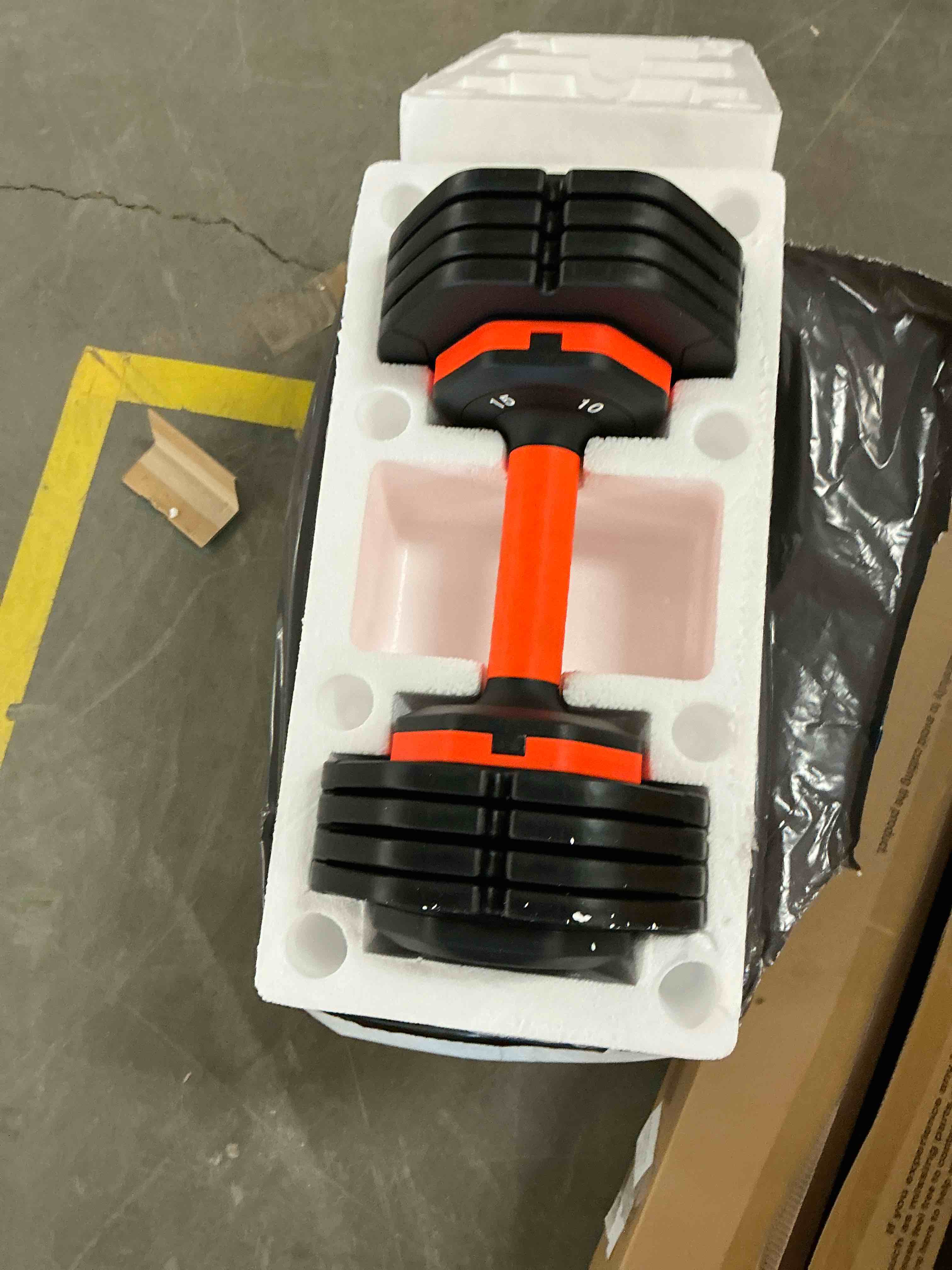 Condition photo showing New/Like New for UPGO Adjustable Dumbbells Set 25LB A Pair Dumbbells Weights  5 in 1 Free Weights 5/10/15/20/25lb/50lb Dumbbell with Anti-Slip Handle  Suitable for Home Gym Exercise Equipment