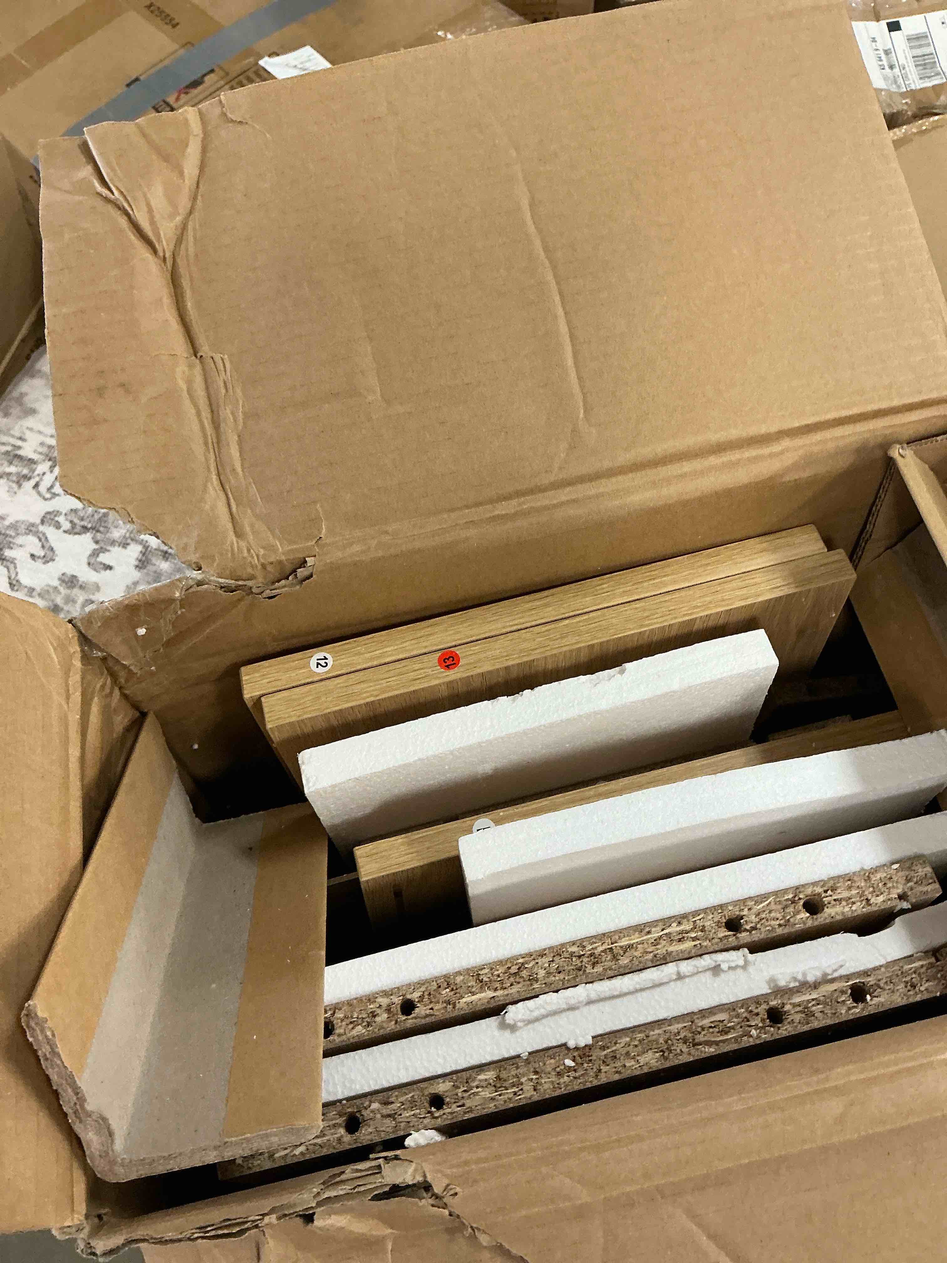 Condition photo showing Good Condition for Ktaxon Bathroom Floor Cabinet Storage with 2 Doors and Adjustable Shelves, Rattan Finish