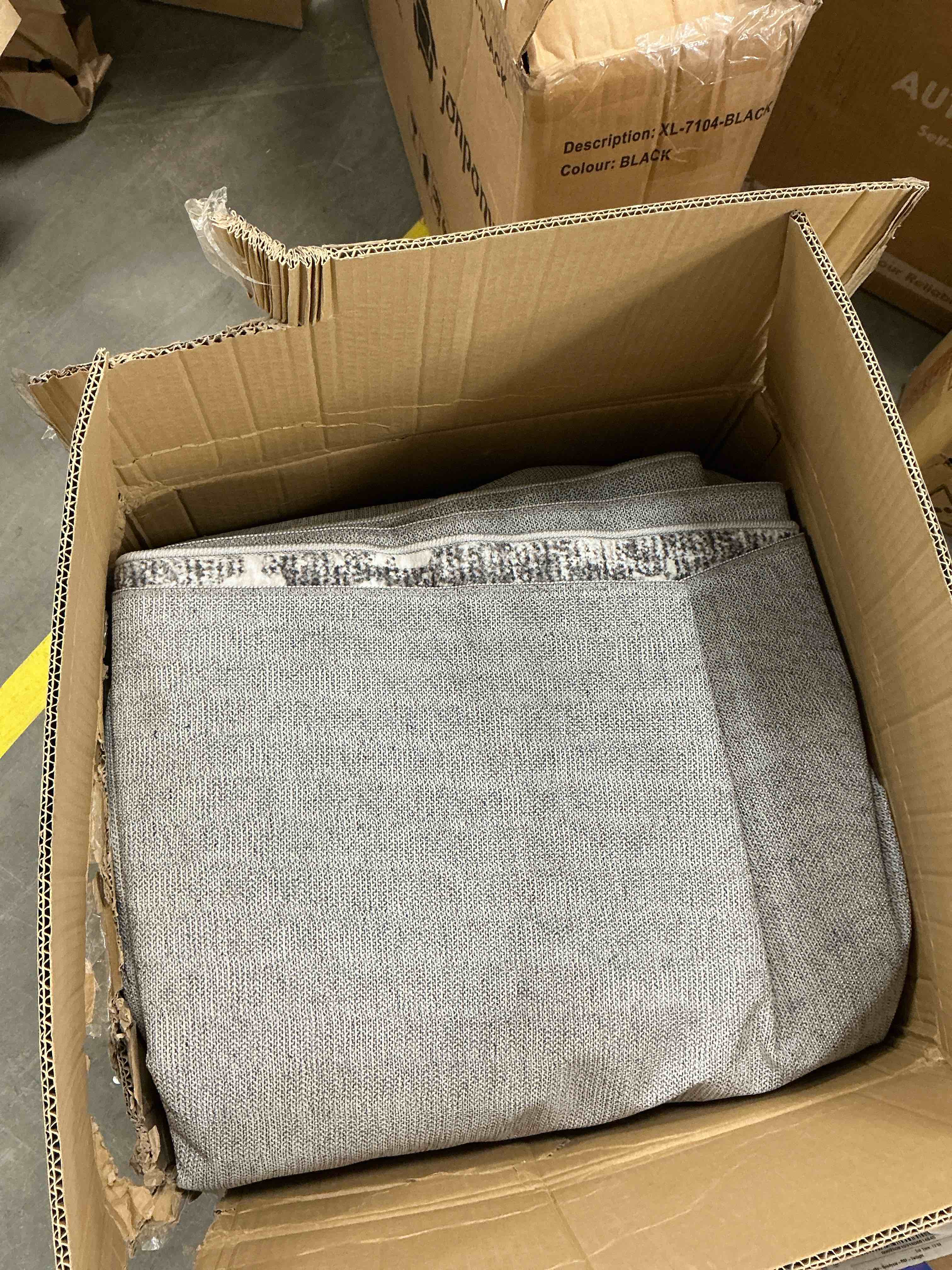 Condition photo showing Good Condition for BERTHMEER 10 x 14 Gray Abstract Area Rugs for Living Room Bedroom Dining Room Office Farmhouse Distressed Stain Resistant Machine Washable Non-slip