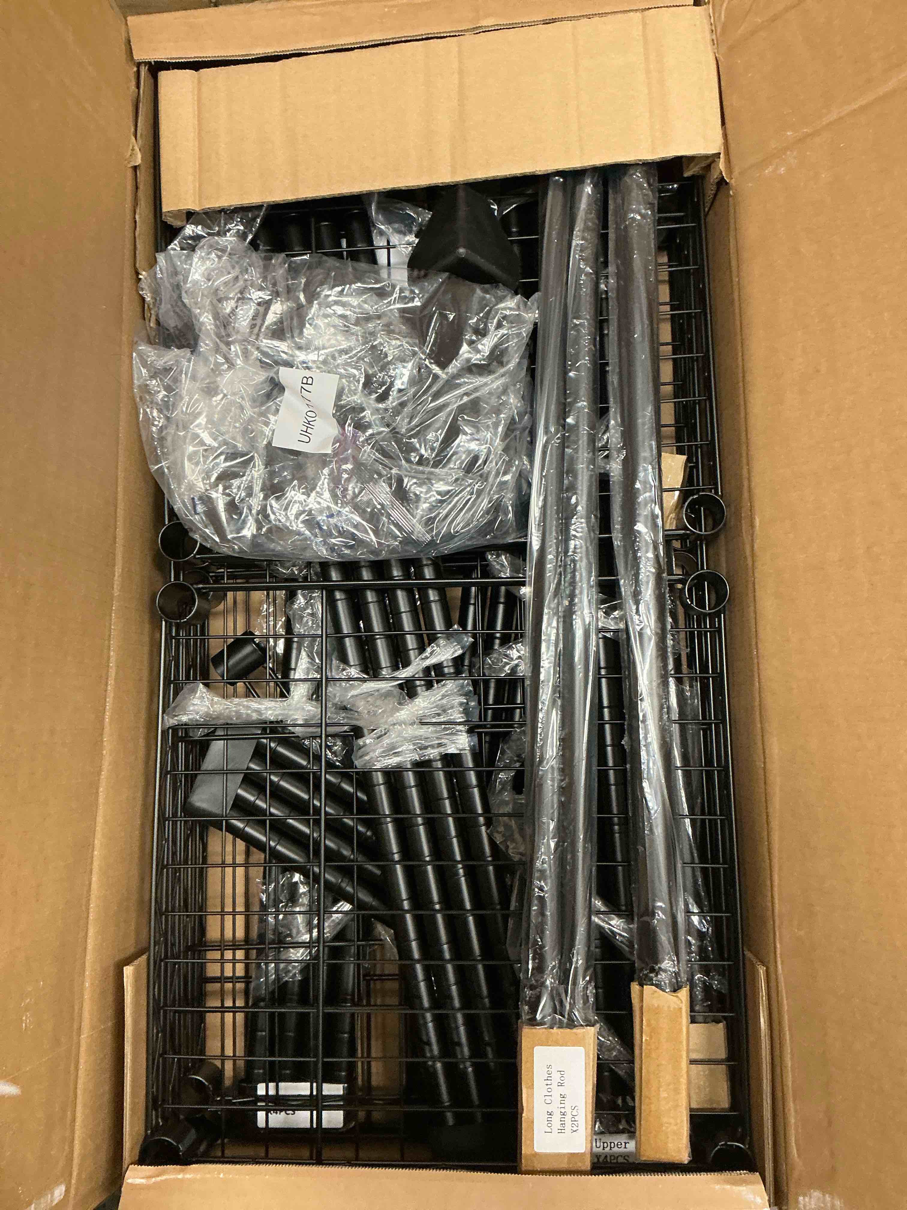 Condition photo showing Good Condition for Ulif E10 Heavy Duty Closet Organizer for Bedroom & Laundry Room - Adjustable Clothes Rack with 800lbs Capacity  Freestanding Garment Rack (73-97 W  Black)