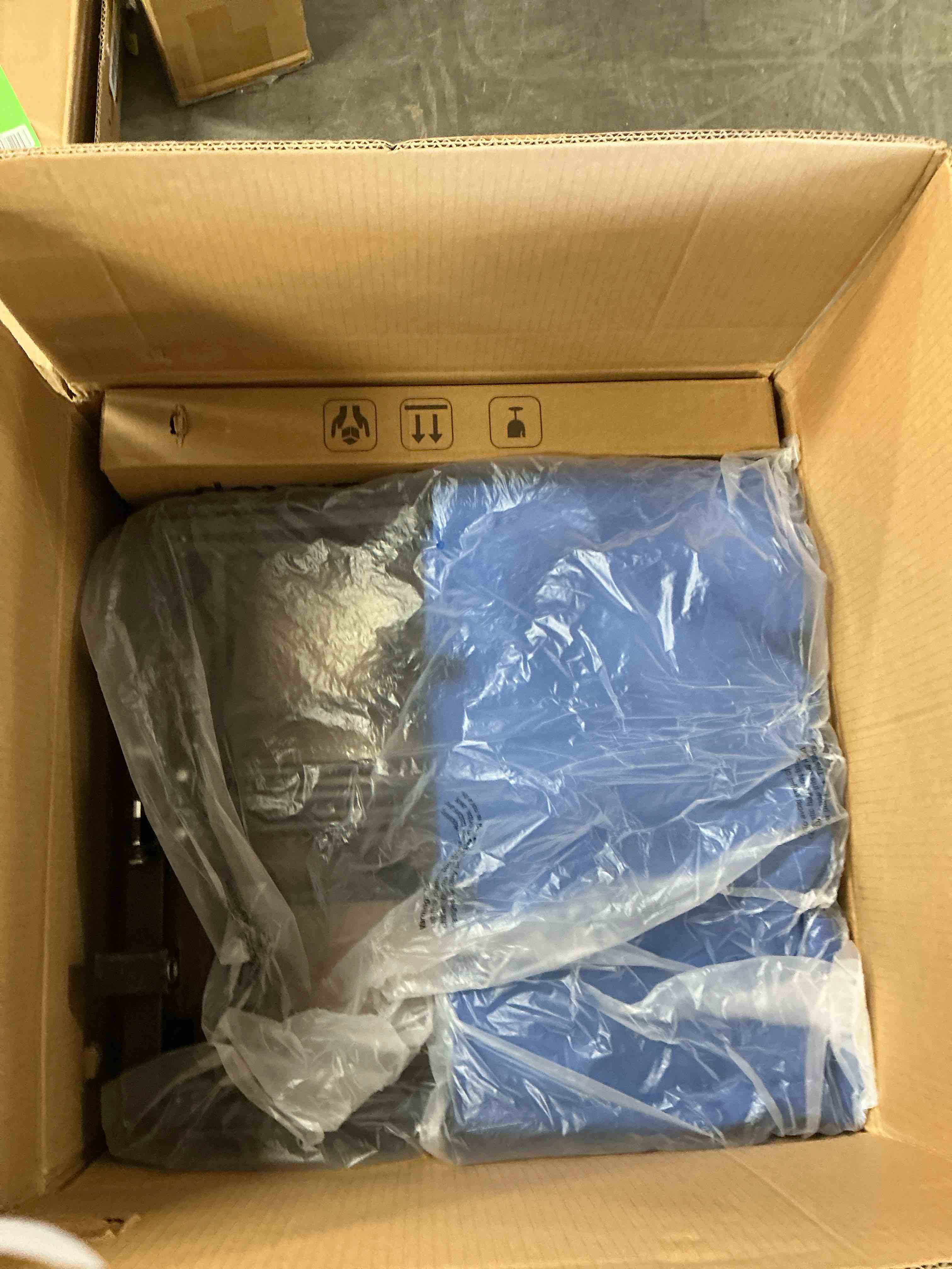 Condition photo showing New/Like New for Firstness Collapsible Wagon Cart with Tabletop, 385 lbs Heavy Duty Utility Garden Wagon for Camping, Beach, Picnic, Sports, Shopping & Grocery, Blue