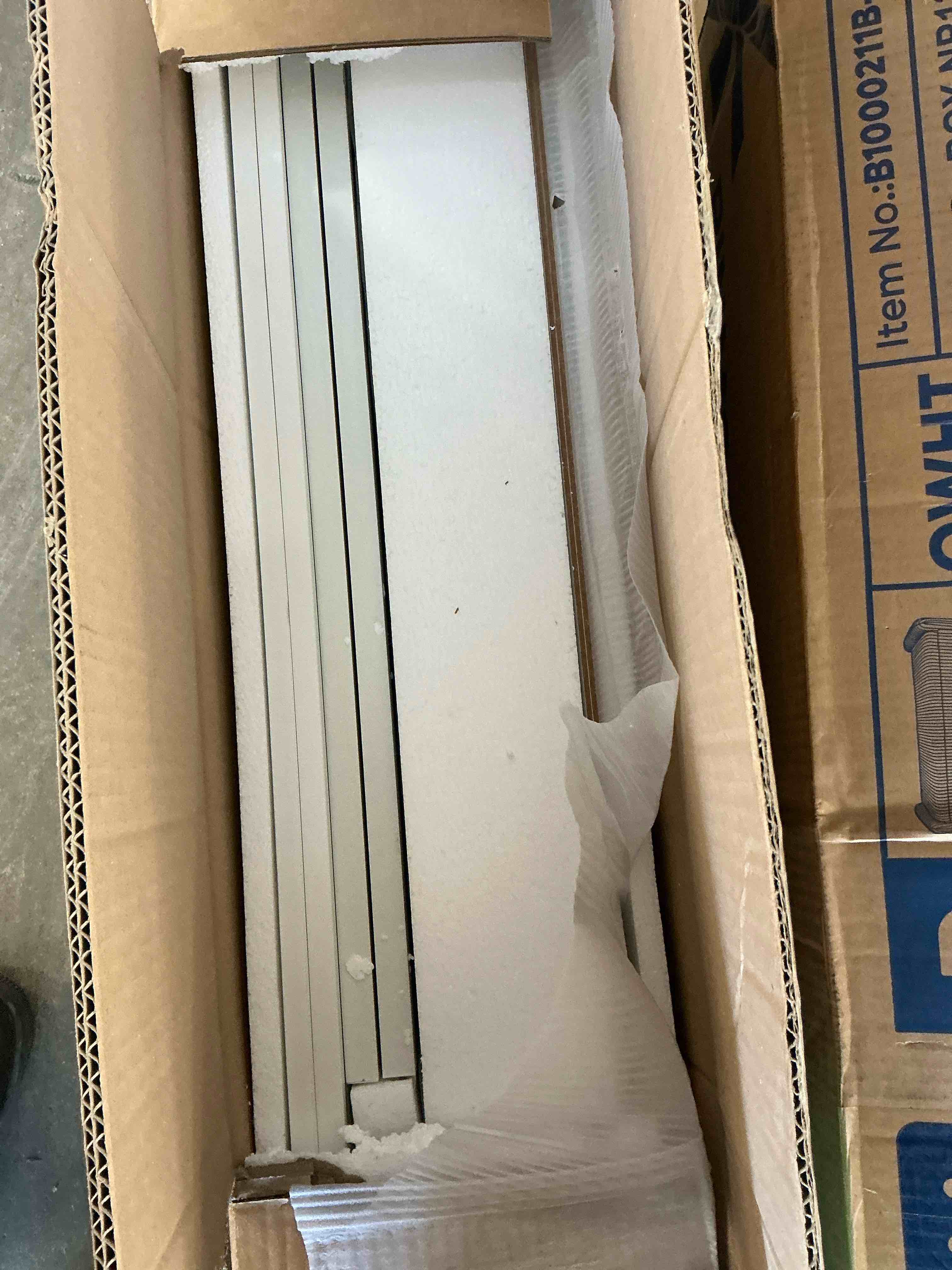 Condition photo showing New/Like New for Sobaniilo Over The Toilet Storage Cabinet for Bathroom, Storage Organizer Over Toilet, Space Saver with Tempered Glass Doors, White