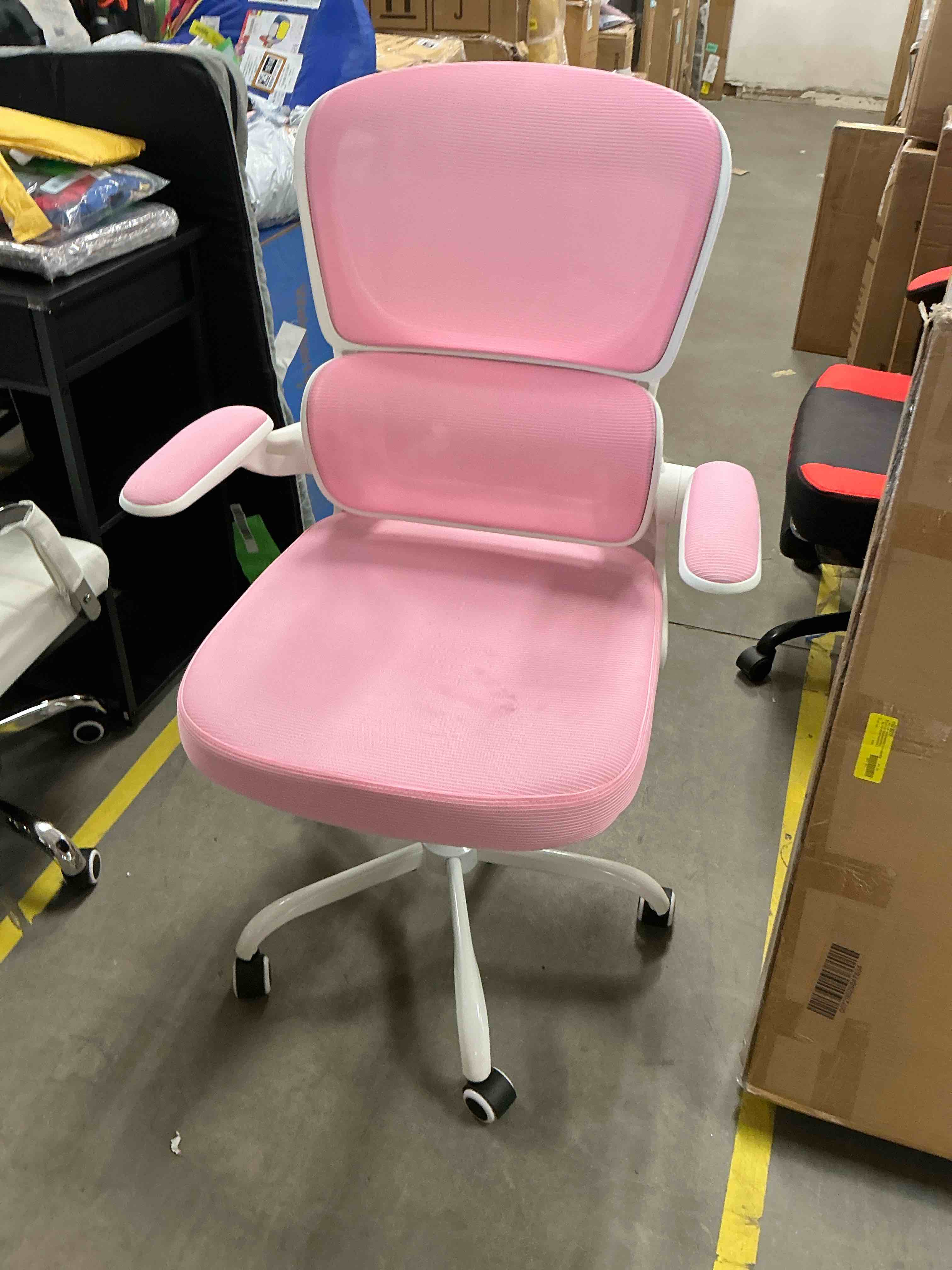 Condition photo showing Good Condition for COOLHUT Ergonomic Office Chair, High Back Mesh Desk Chair with Lumbar Support and Adjustable Headrest, Home Office Chair, Computer Gaming Chair, 300lbs, Pink