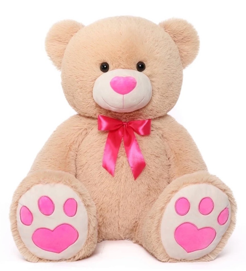 Muiteiur Giant Teddy Bear 35.4'' Giant Stuffed Animal Big Bear Plush Toy