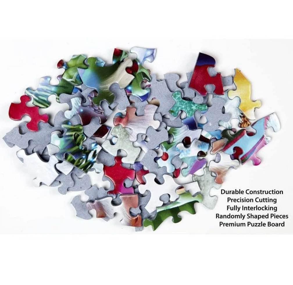 Condition photo showing New/Like New for The Final Hole (Golf) Jigsaw Puzzle 550 Piece by Vermont Christmas Company - Large Pieces - Fully Interlocking & Randomly Shaped Pieces - 24" x 18"