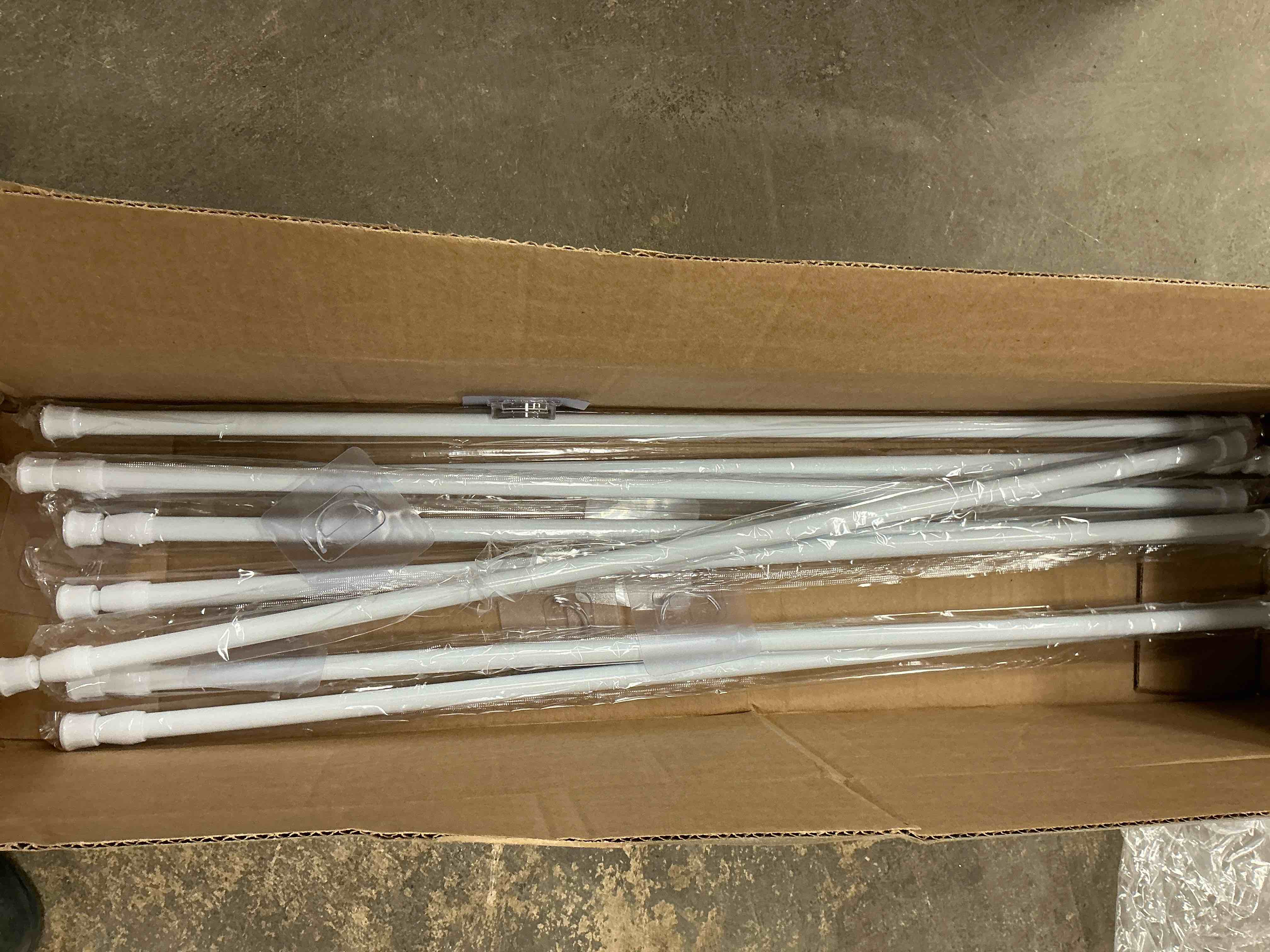 Condition photo showing Good Condition for NAISHIER 8 Pcs Spring Tension Curtain Rod 28 to 48 Inch  White Adjustable Curtain Rod