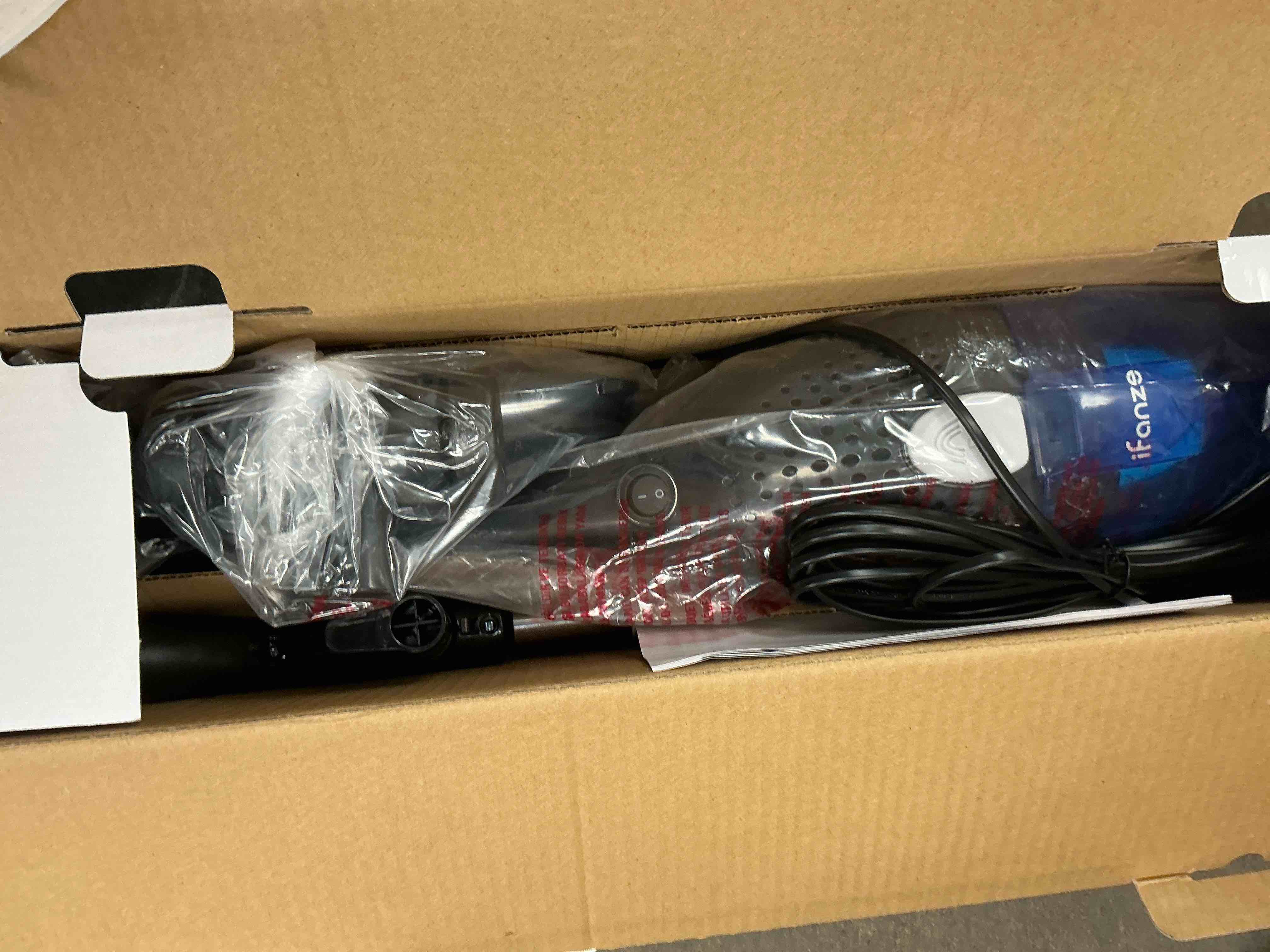 Condition photo showing New/Like New for Emossie Corded Stick Vacuum Cleaners, 25KPa Lightweight Handheld Multi-Surface 3-in-1 Small Vacuum Cleaners, 1000W Motor Household Vacuum for Home Hardwood Floor Carpet Car Pet Hair, Black, BR602