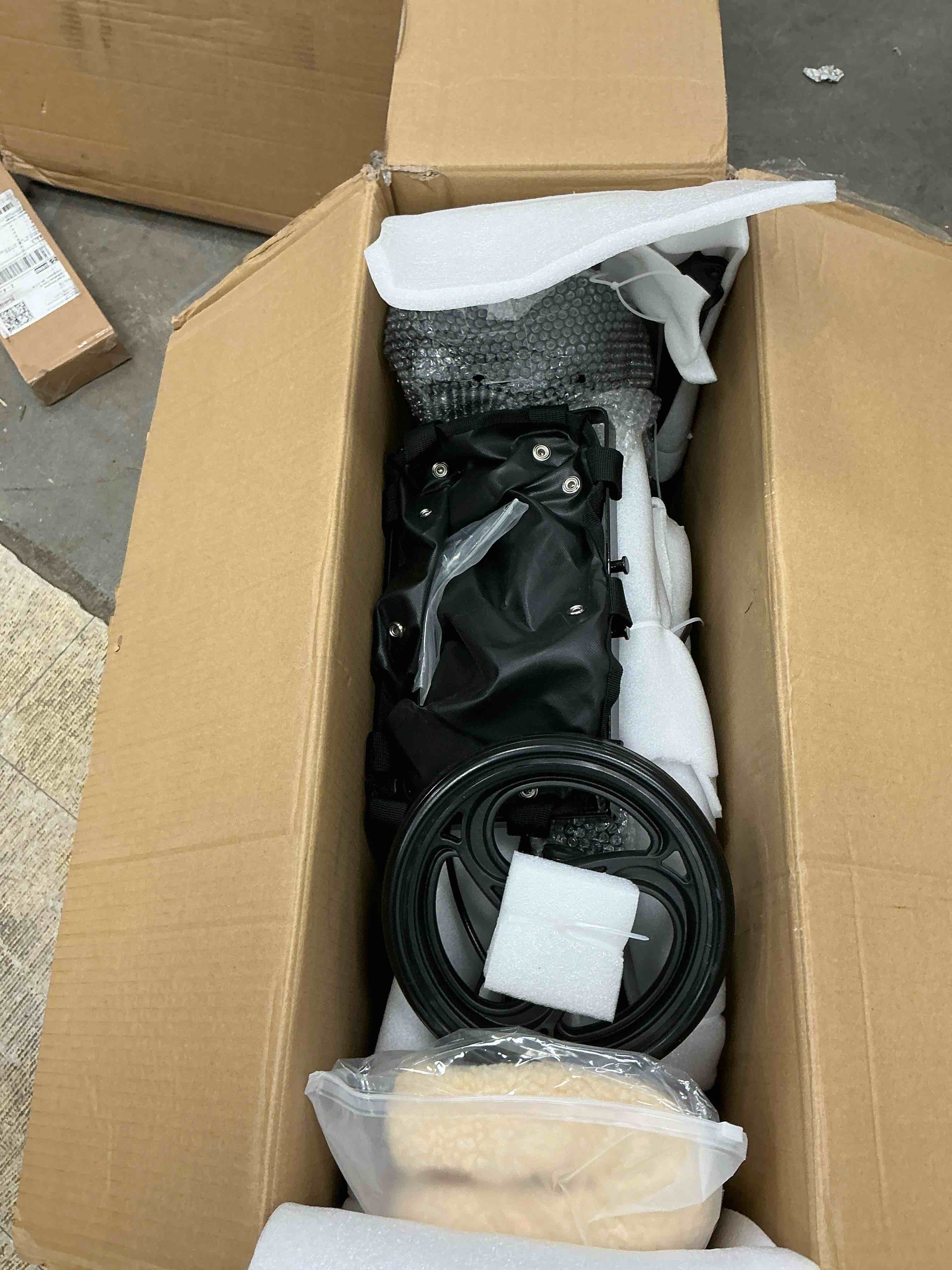 Condition photo showing New/Like New for BodyMed Knee Walker, Steerable for Foot Injuries - Adjustable Scooter with Dual Brakes, Detachable Fabric Basket & Cushioned Pad - Better Alternative to Crutches for Leg Recovery