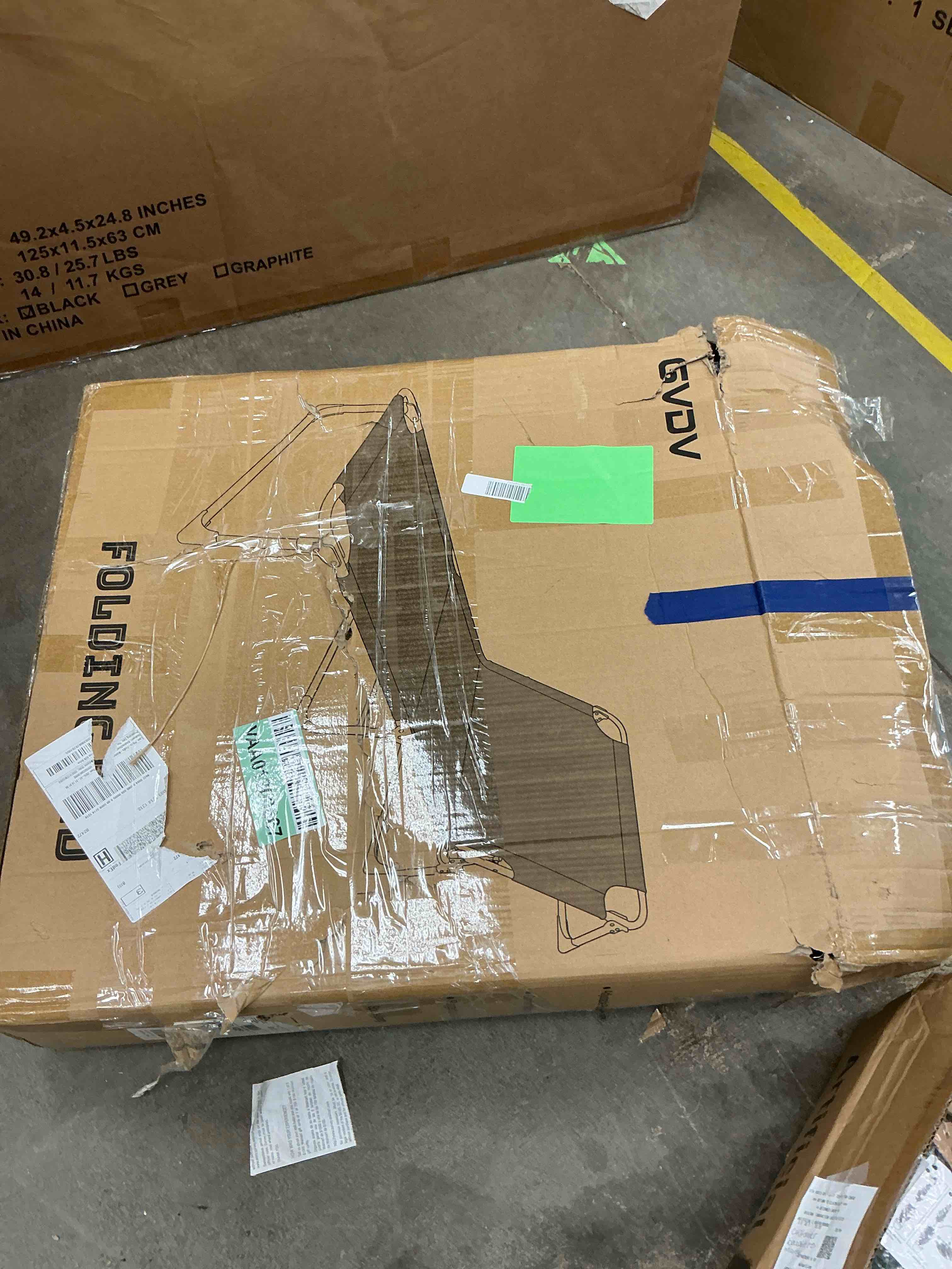 Condition photo showing Good Condition for GVDV Portable Folding Camping Cot with Mattress, 29" Wide Multi-Position Folding Chaise Lounge Chair, Oversized Folding Bed Sleep Cot for Outdoor, Home, Office