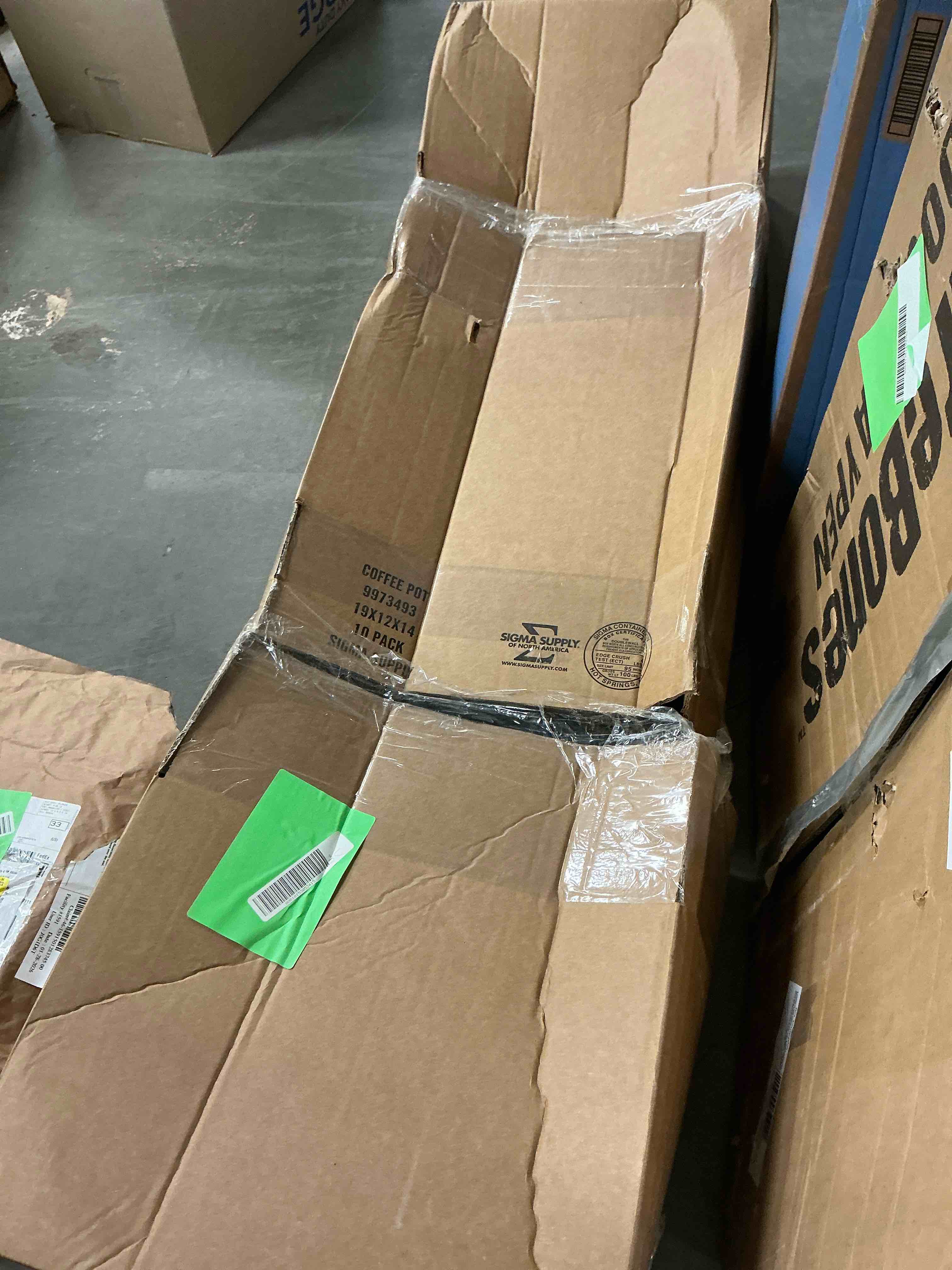 Condition photo showing As Is for Bestier Queen Size Bed Frame with 49.2" High LED Storage Headboard Shelf, Metal Platform Bed, Black