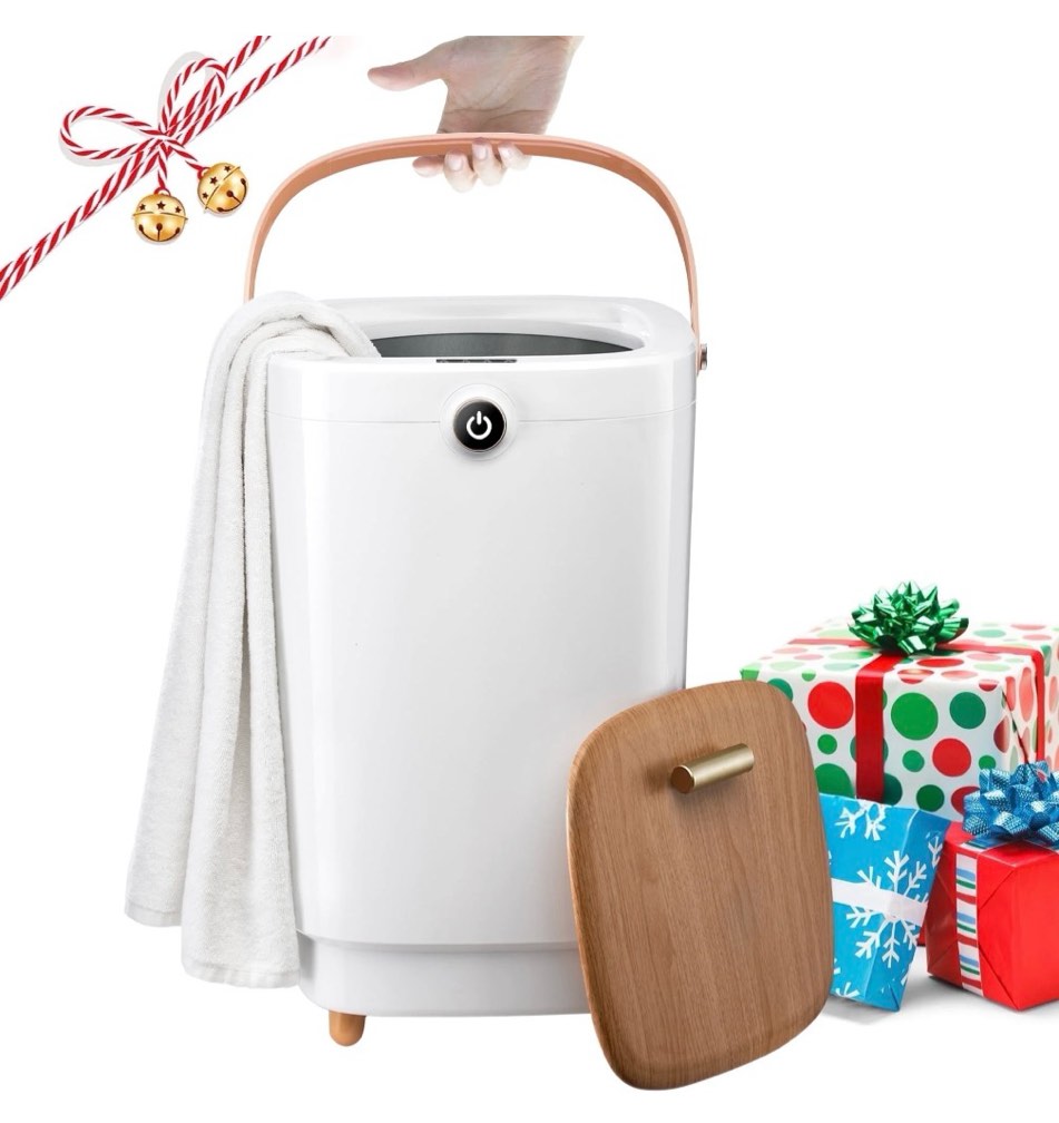 towel warmers for bathroom 20l towel warmers buckets spa with 15/30/45/60 timing luxury large towel warmer fits up to two oversized towels bathrobe towel blanket yellow
