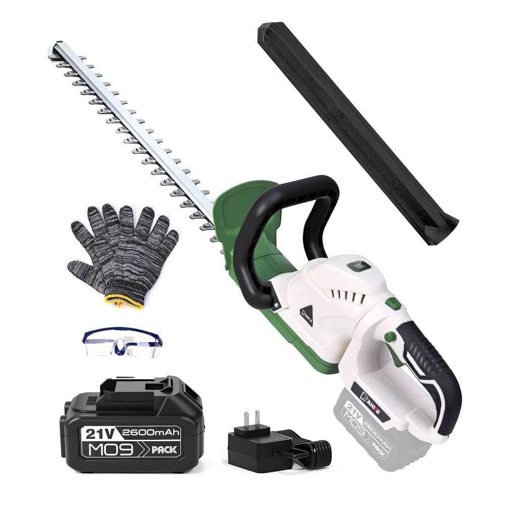 yahhu 20 inch cordless electric hedge trimmer?21v electric bush trimmer?battery and charger included